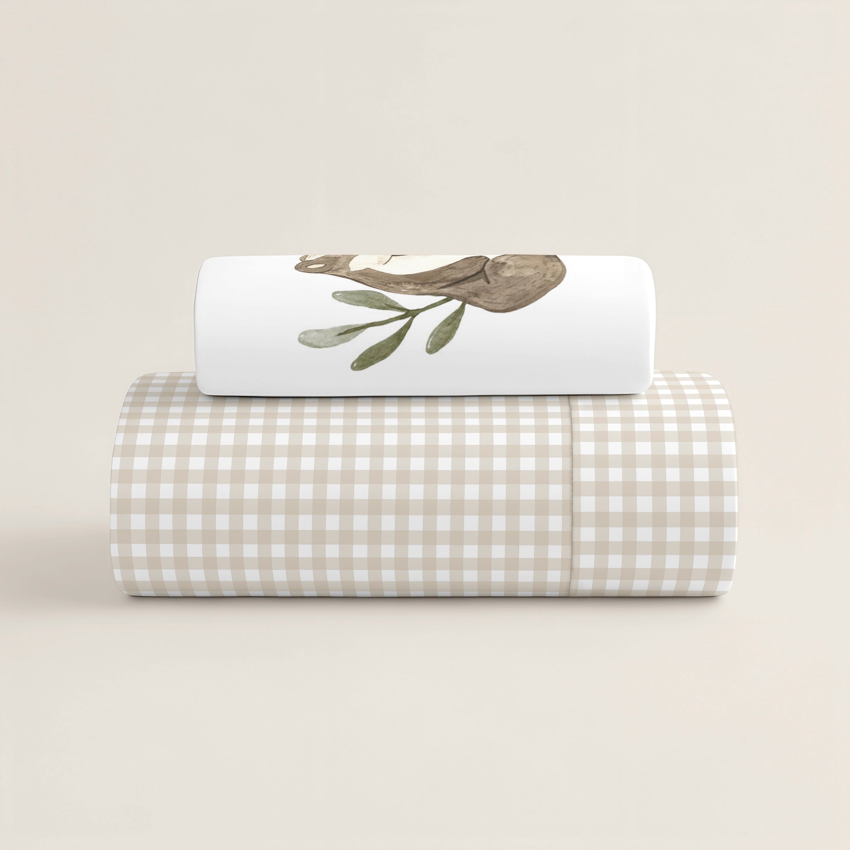 FUNDA NÓRDICA REVERSIBLE CUNA BEBÉ WOODLAND 100% ALGODÓN