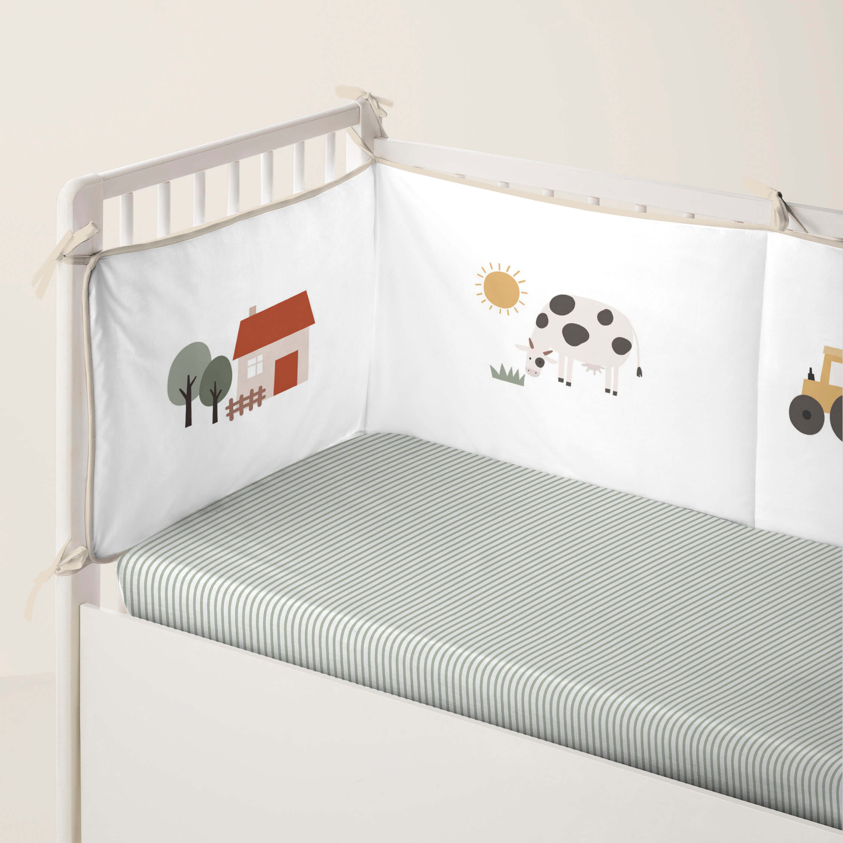 PROTECTOR CHICHONERA DE CUNA BEBÉ FARM LIFE