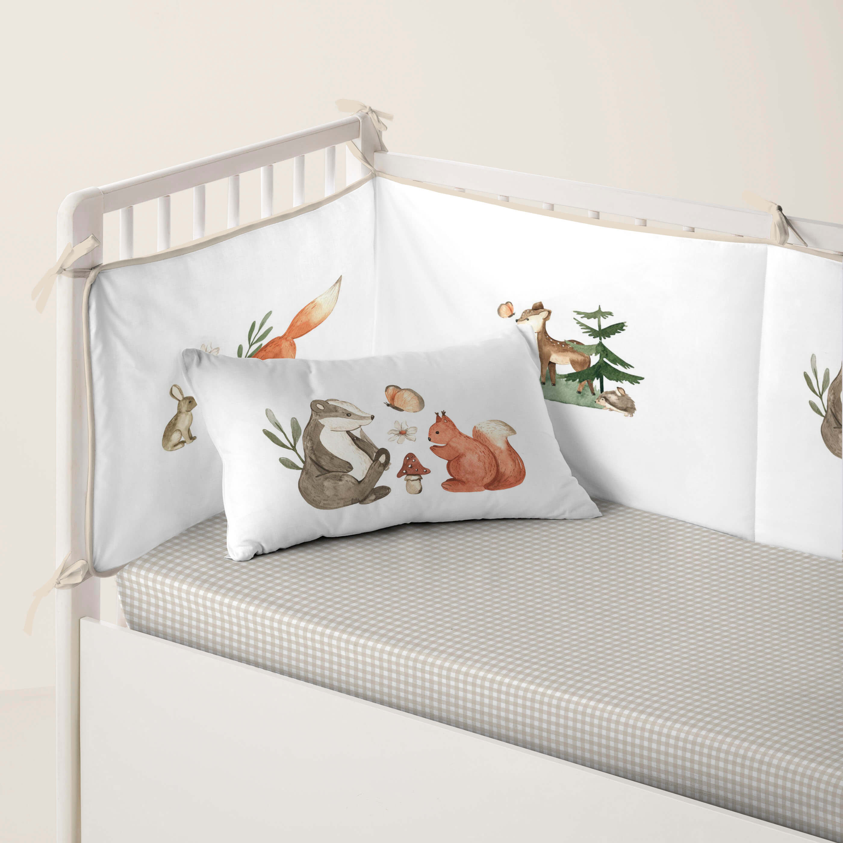 PROTECTOR CHICHONERA DE CUNA BEBÉ WOODLAND