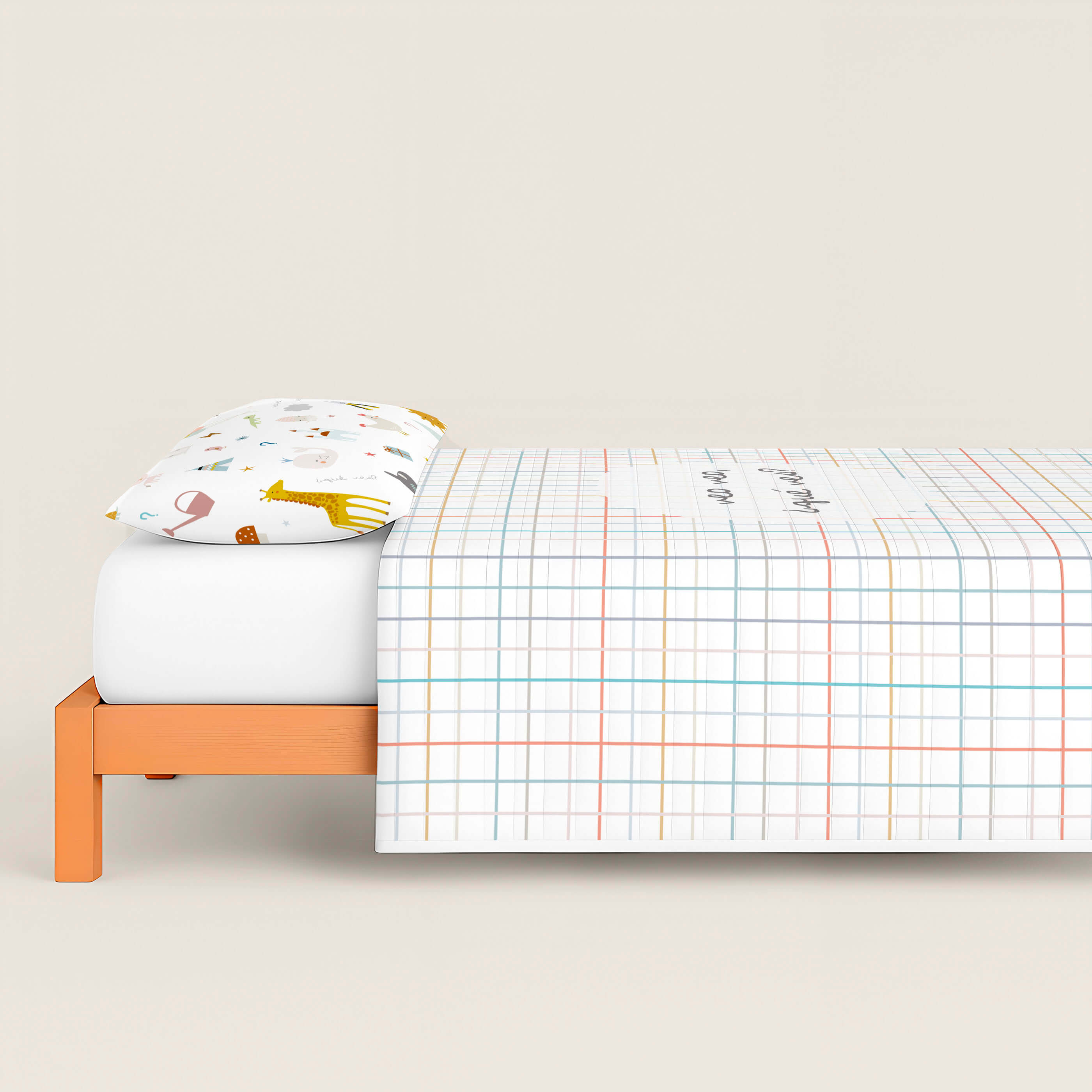 COLCHA BOUTI REVERSIBLE ESTAMPADA INFANTIL VEO VEO 100% ALGODÓN