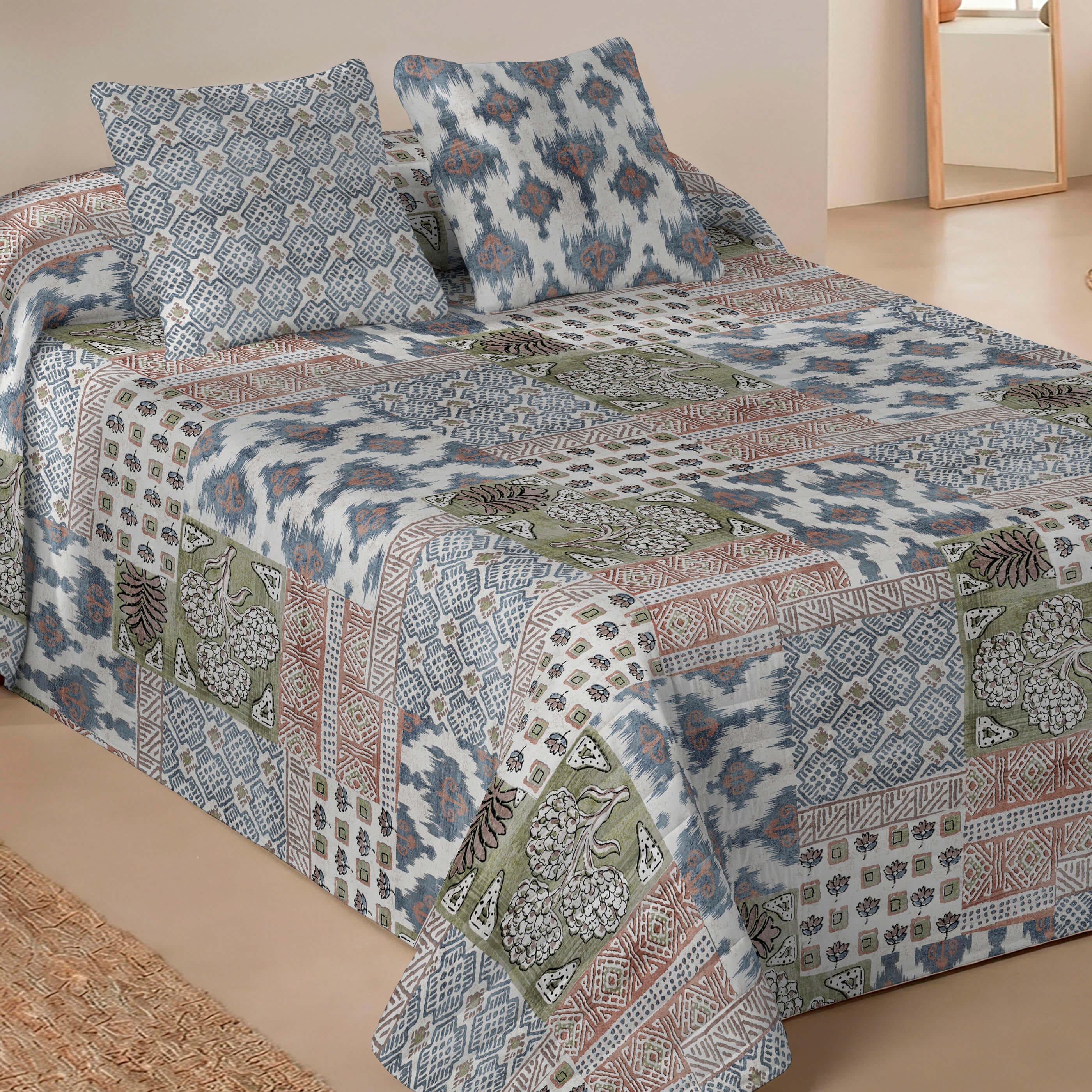 COPRILETTO BOUTIS STAMPATO DENIM