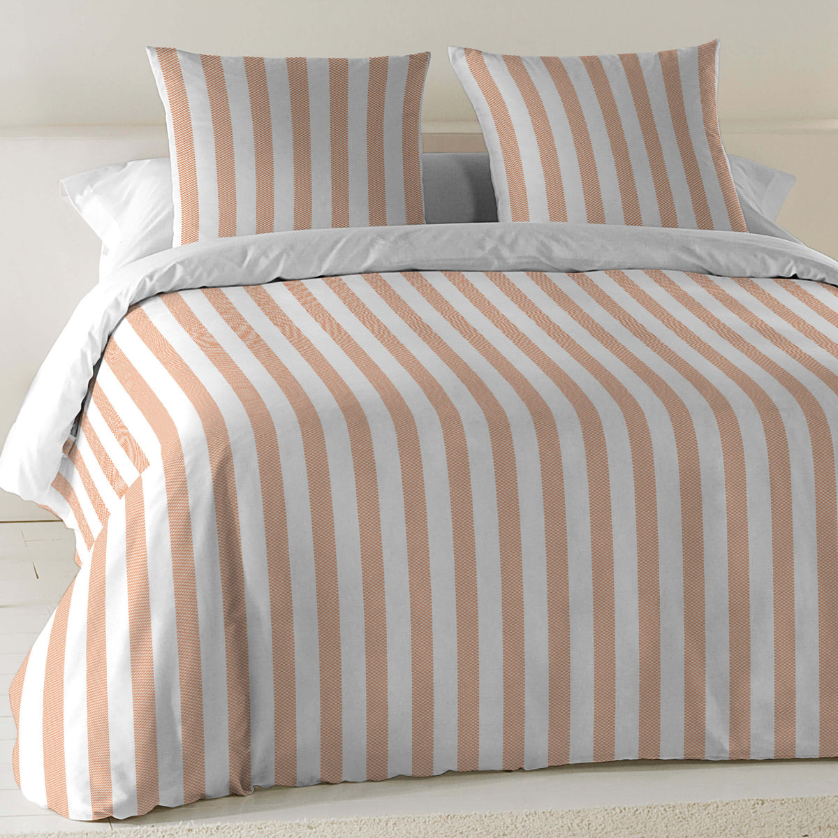 COPRIPIUMINO STAMPATO NAUEK GREY 100% COTONE