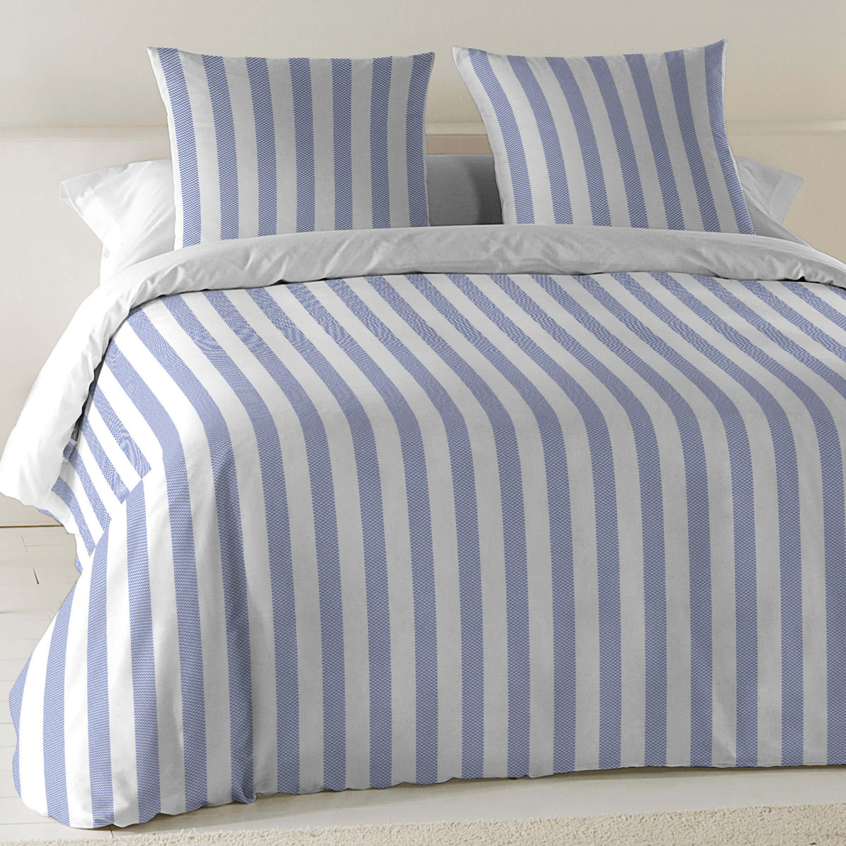 COPRIPIUMINO STAMPATO NAUEK GREY 100% COTONE