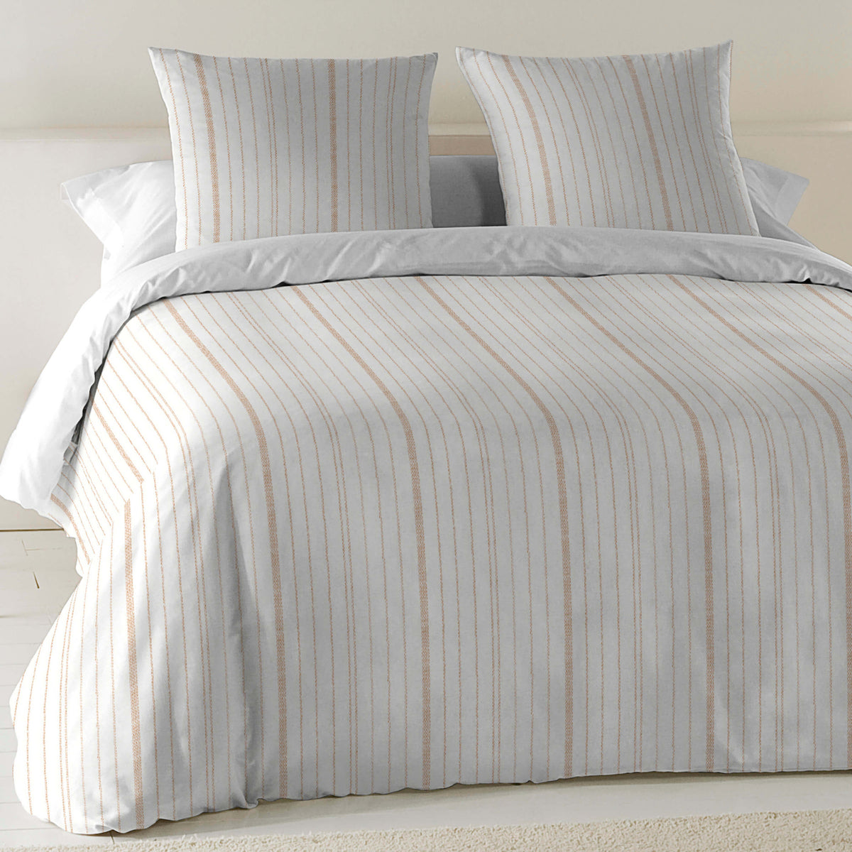 COPRIPIUMINO STAMPATO NAUEK GREY 100% COTONE