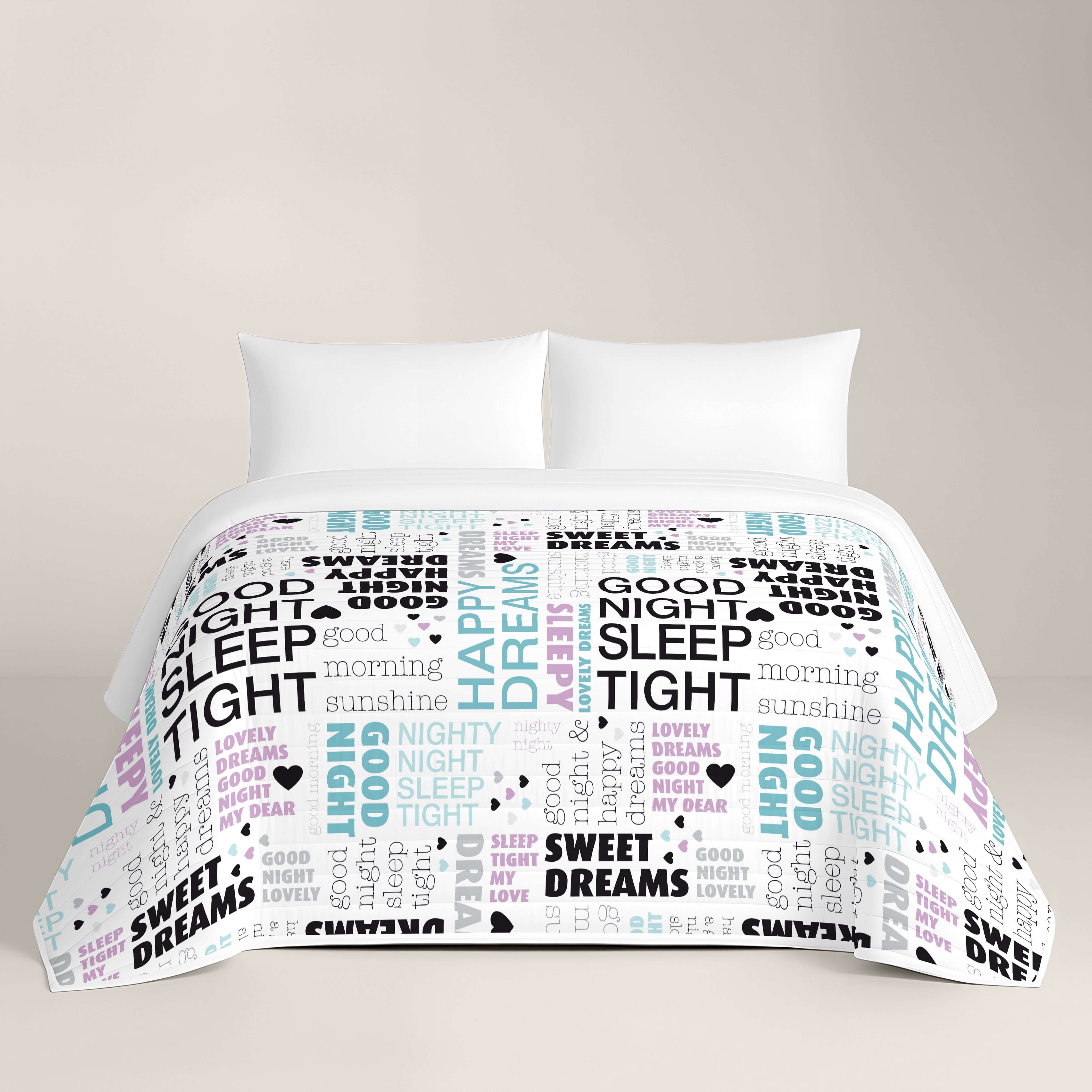 COPERTA BOUTI STAMPATA GOD NATT 100% COTONE