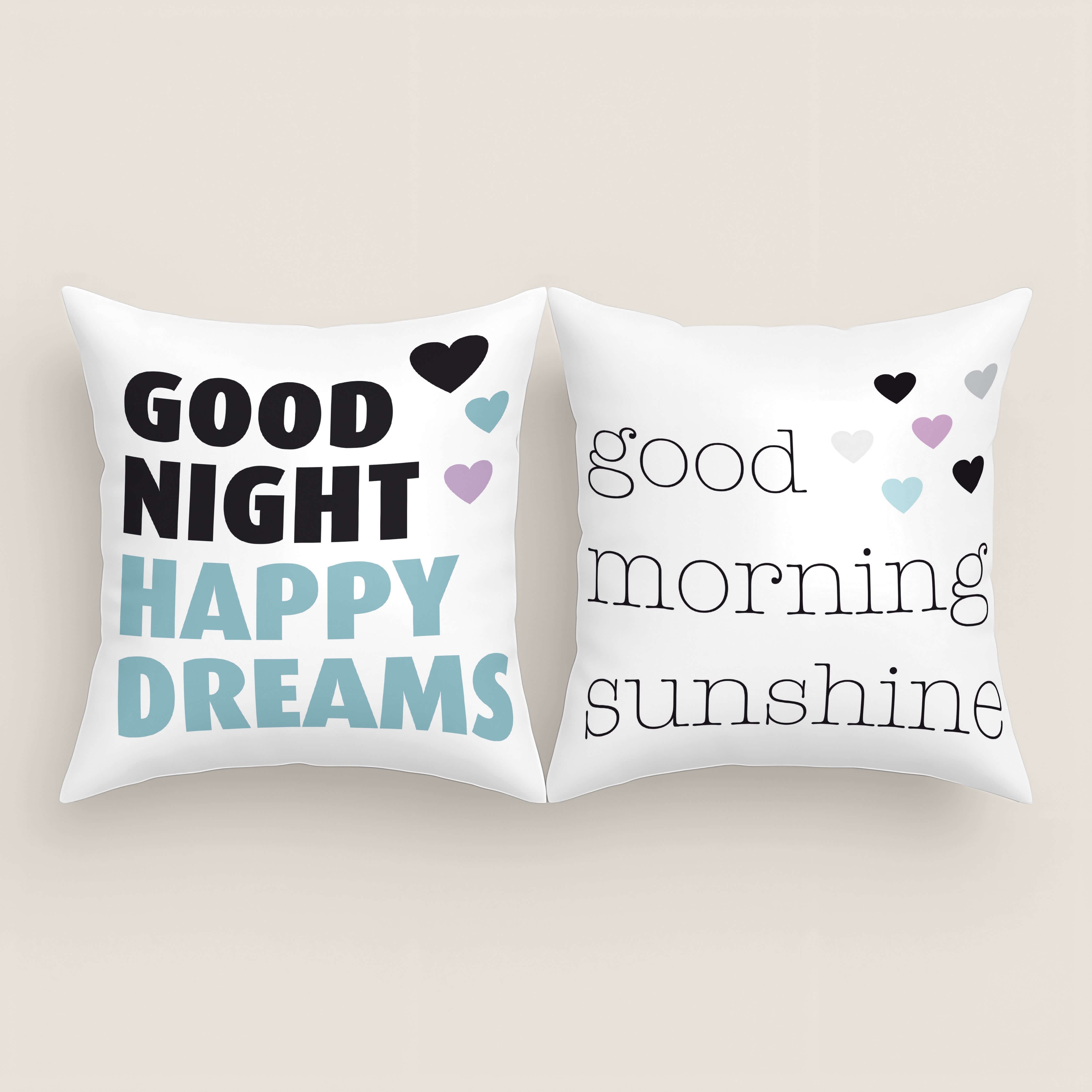 FUNDA DE COJÍN ESTAMPADO GOD NATT 100% ALGODÓN