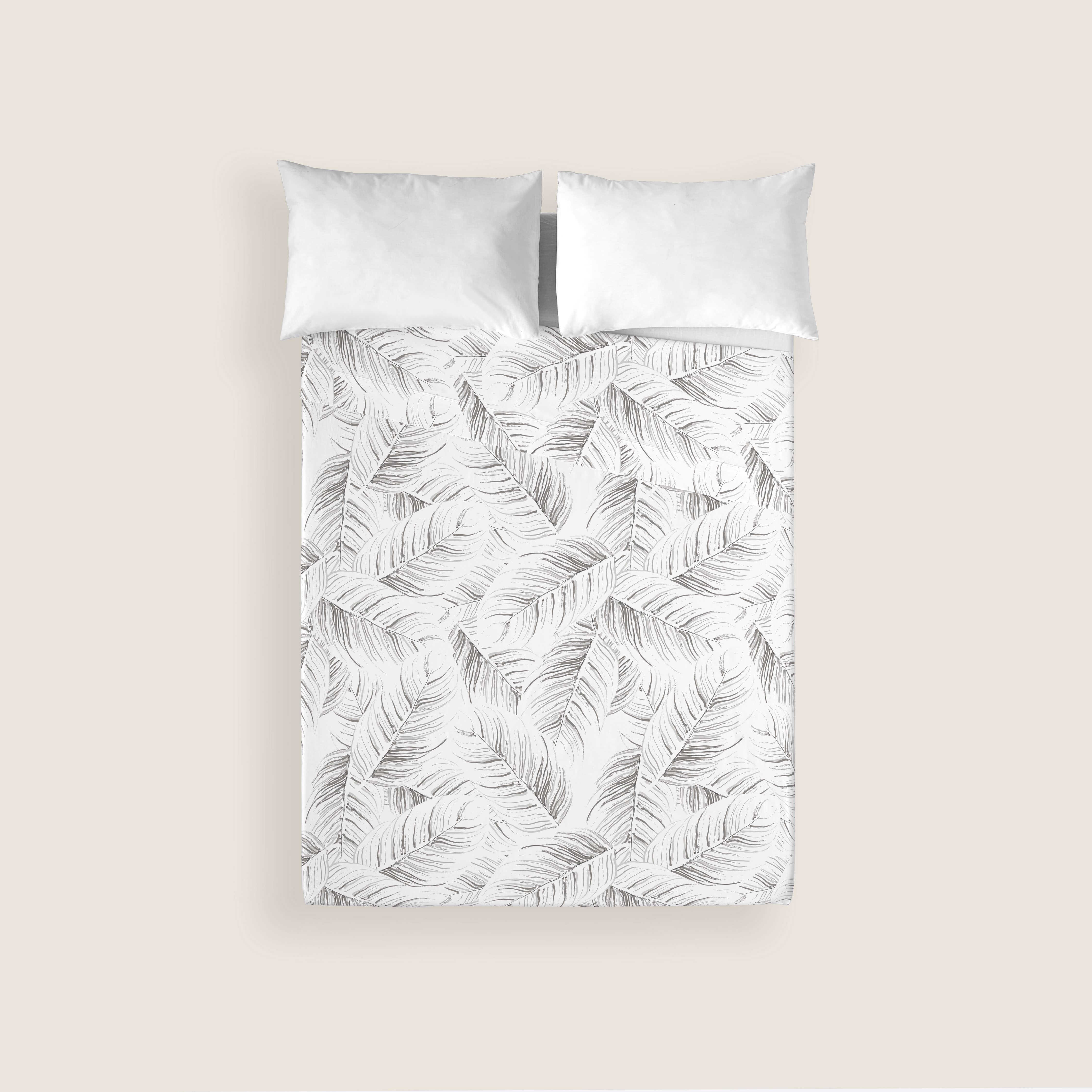 JUEGO SÁBANAS ESTAMPADAS ACANTO STONE 100% ALGODÓN