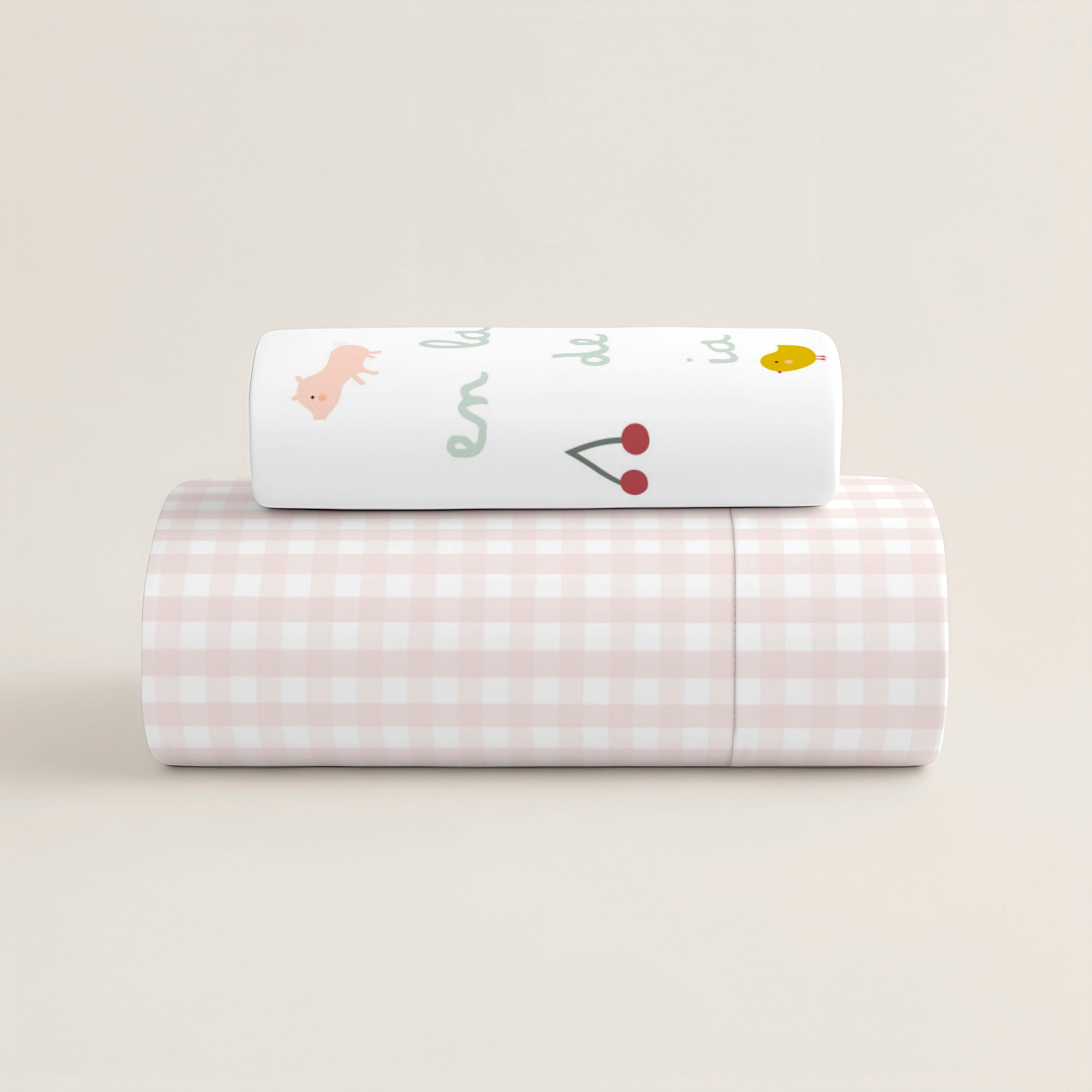 PARURE DE DRAP LIT BÉBÉ FERME 100% COTON