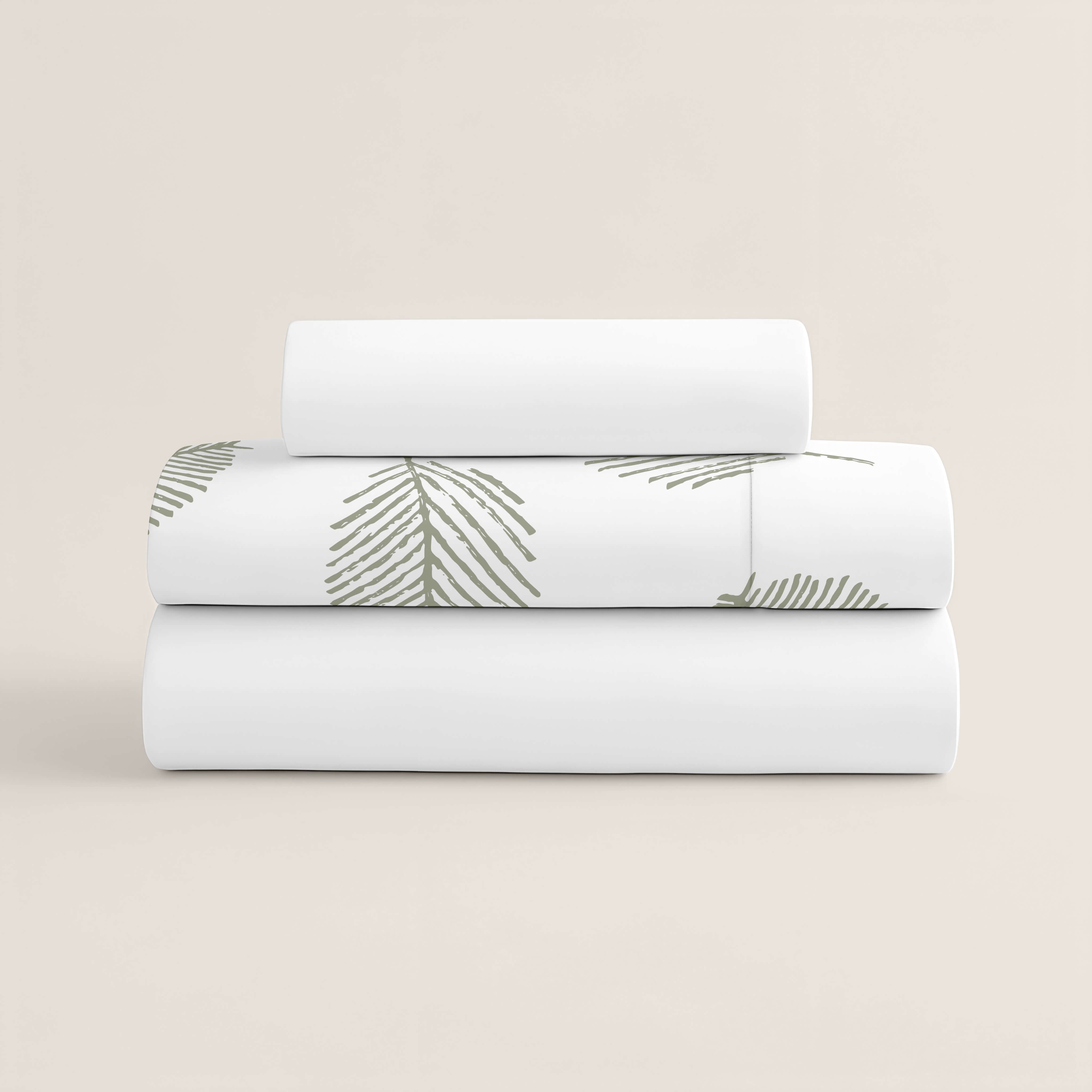 JUEGO SÁBANAS ESTAMPADAS JAHO SAGE 100% ALGODÓN