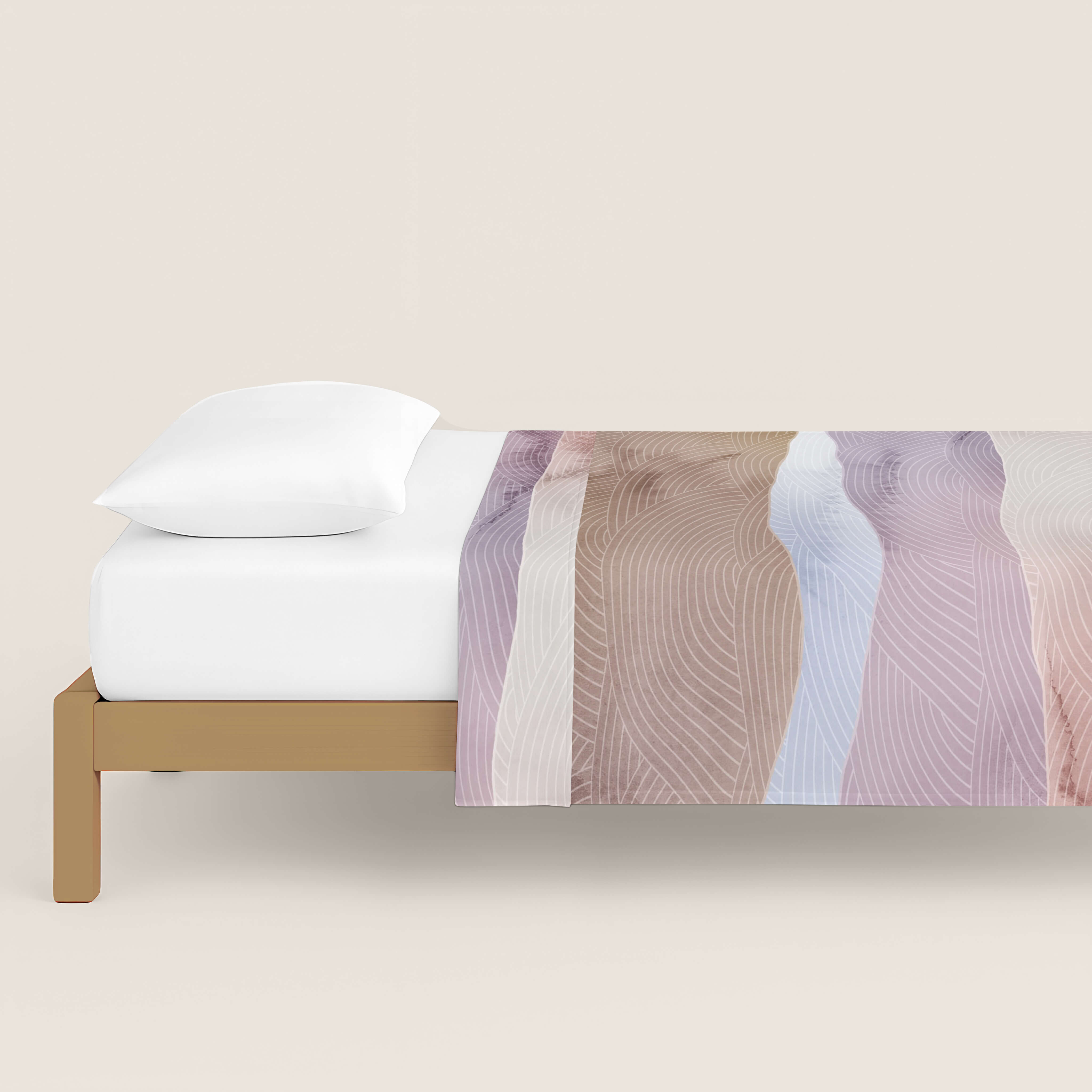 JUEGO SÁBANAS ESTAMPADAS OCEAN BLUE 100% ALGODÓN