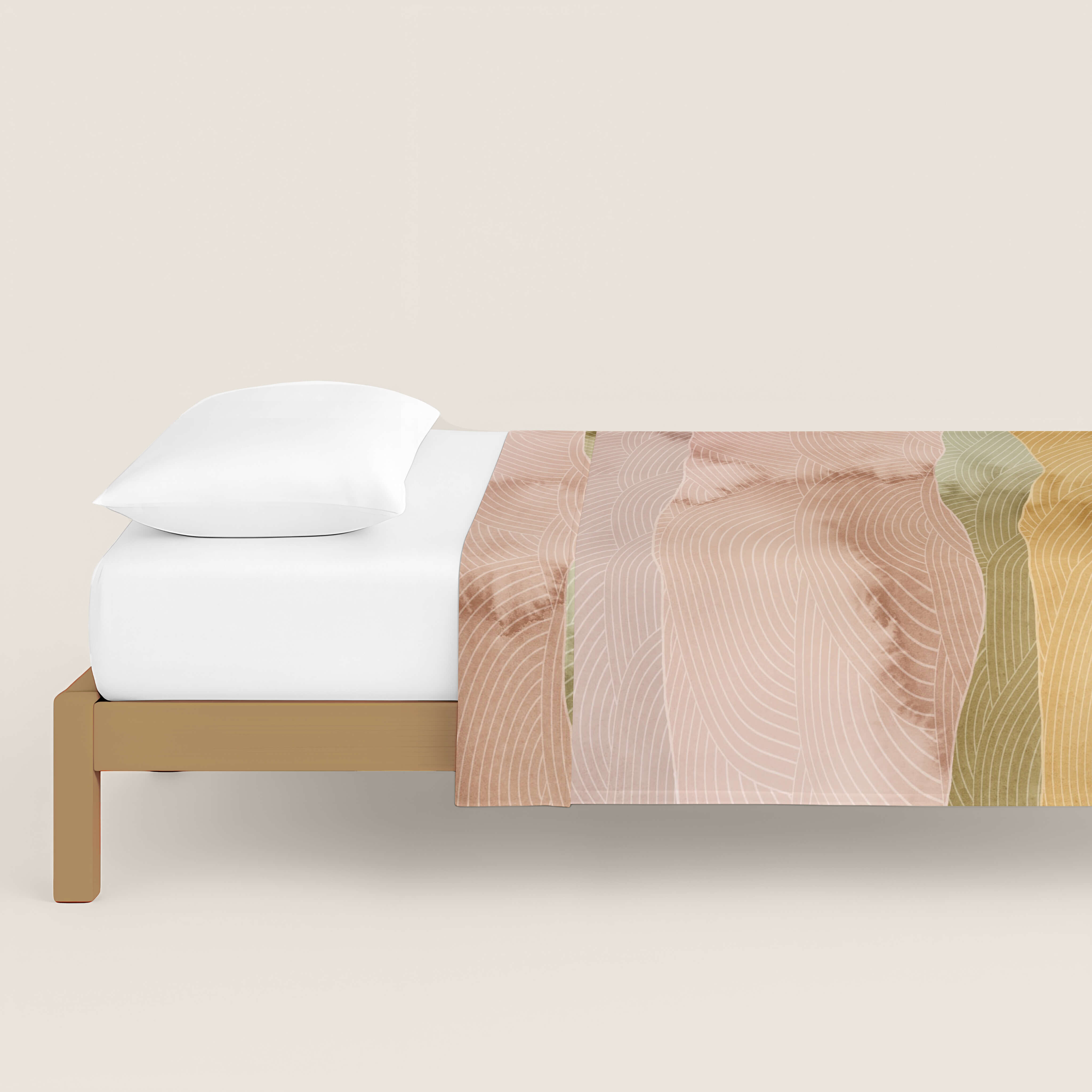 JUEGO SÁBANAS ESTAMPADAS OCEAN TERRA 100% ALGODÓN