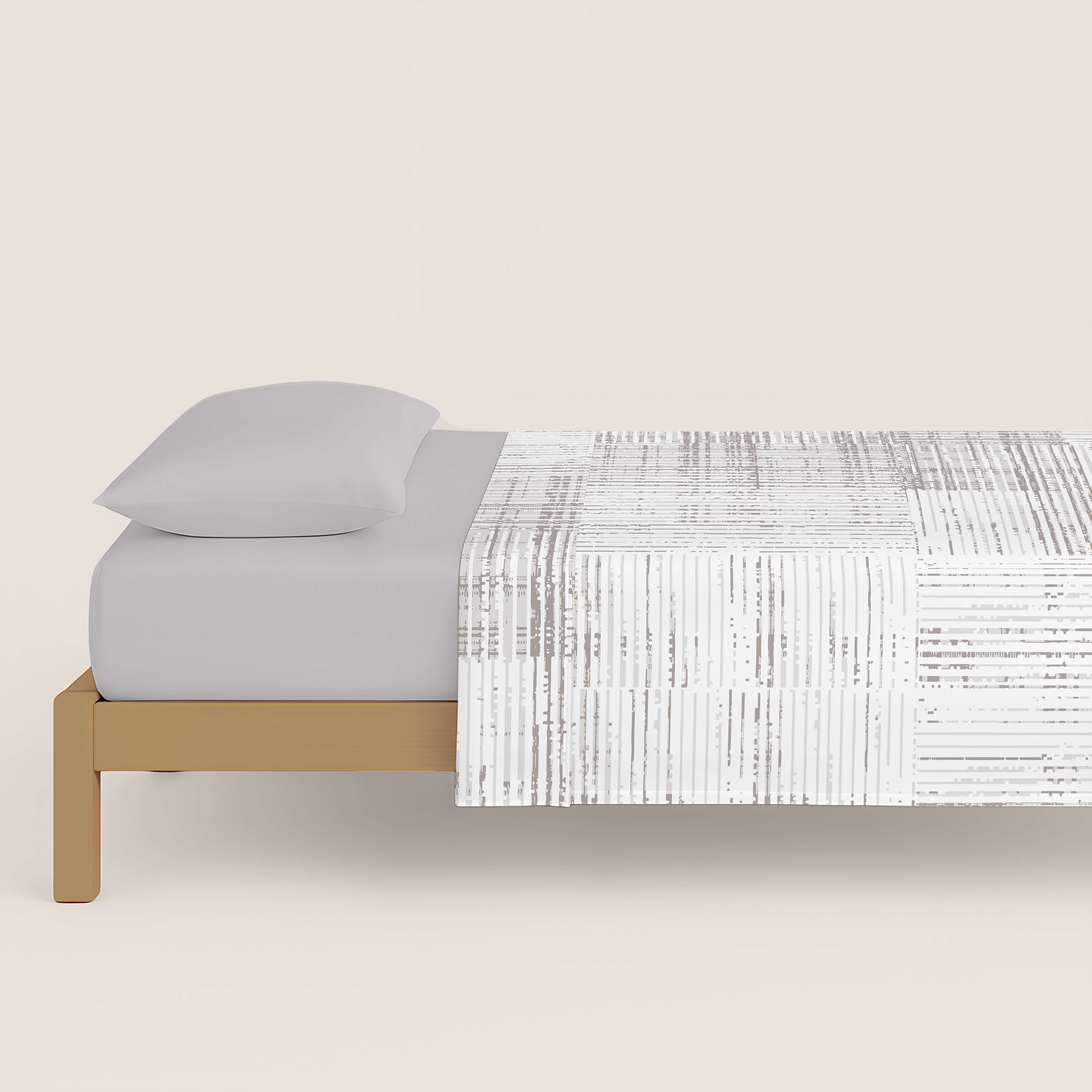 JUEGO SÁBANAS ESTAMPADAS TEXTURE 100% ALGODÓN