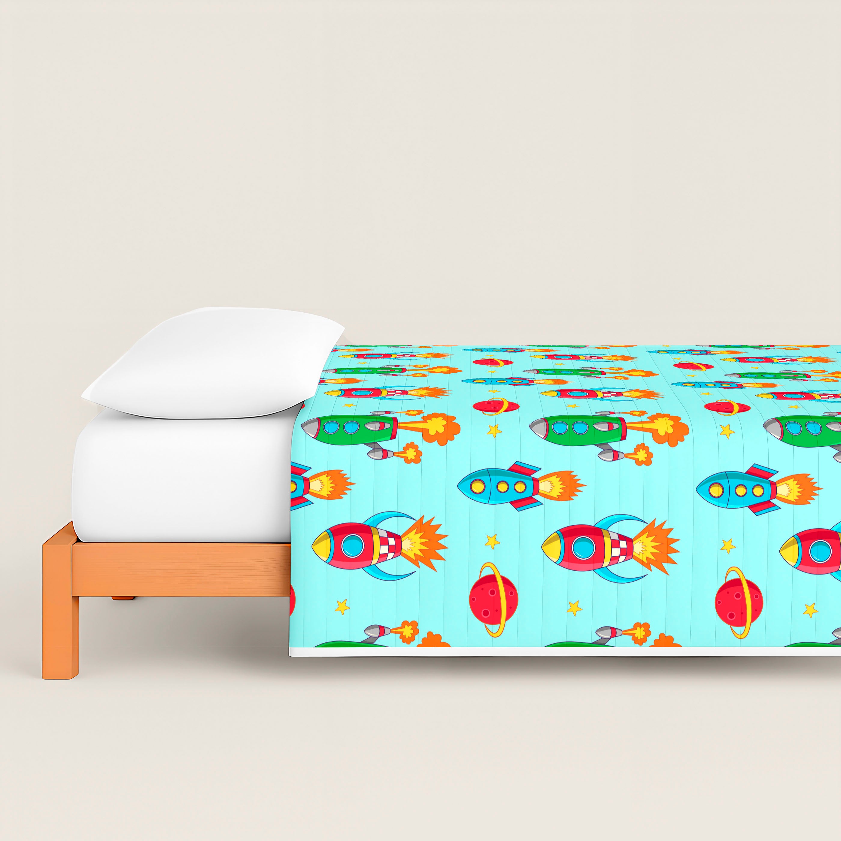 COLCHA BOUTI REVERSIBLE ESTAMPADA INFANTIL GALA 100% ALGODÓN