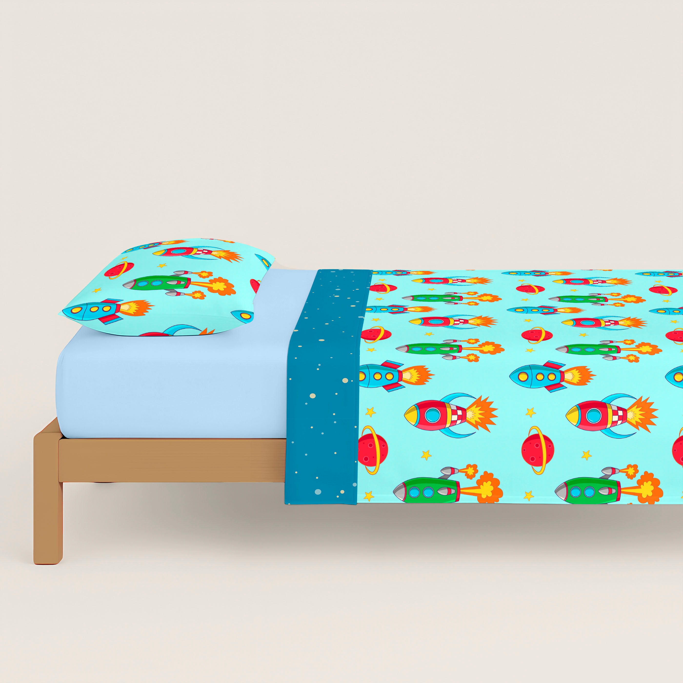 FUNDA NÓRDICA REVERSIBLE ESTAMPADA INFANTIL GALA 100% ALGODÓN