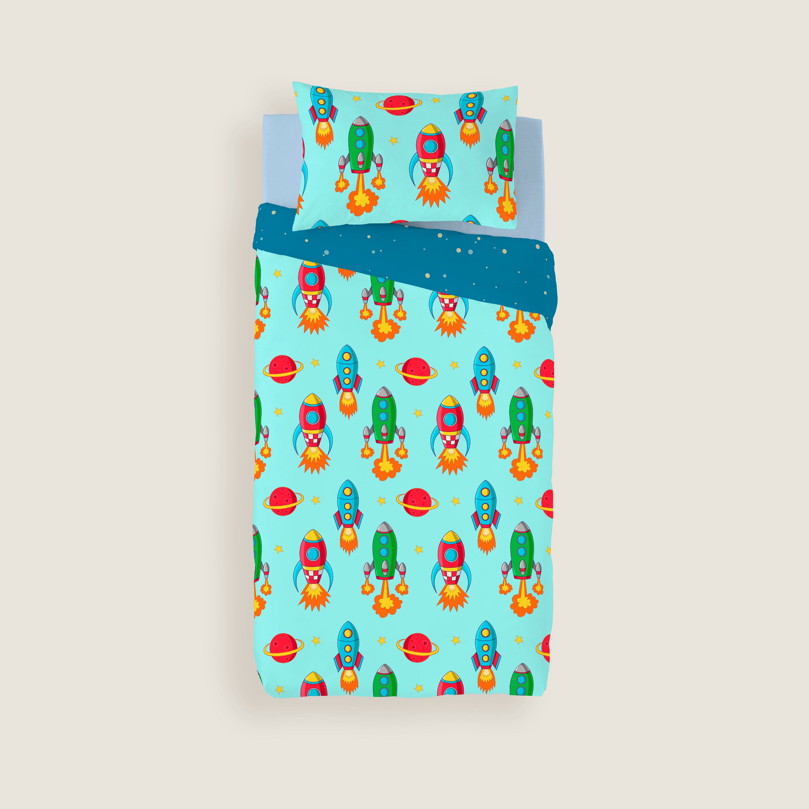 FUNDA NÓRDICA REVERSIBLE ESTAMPADA INFANTIL GALA 100% ALGODÓN
