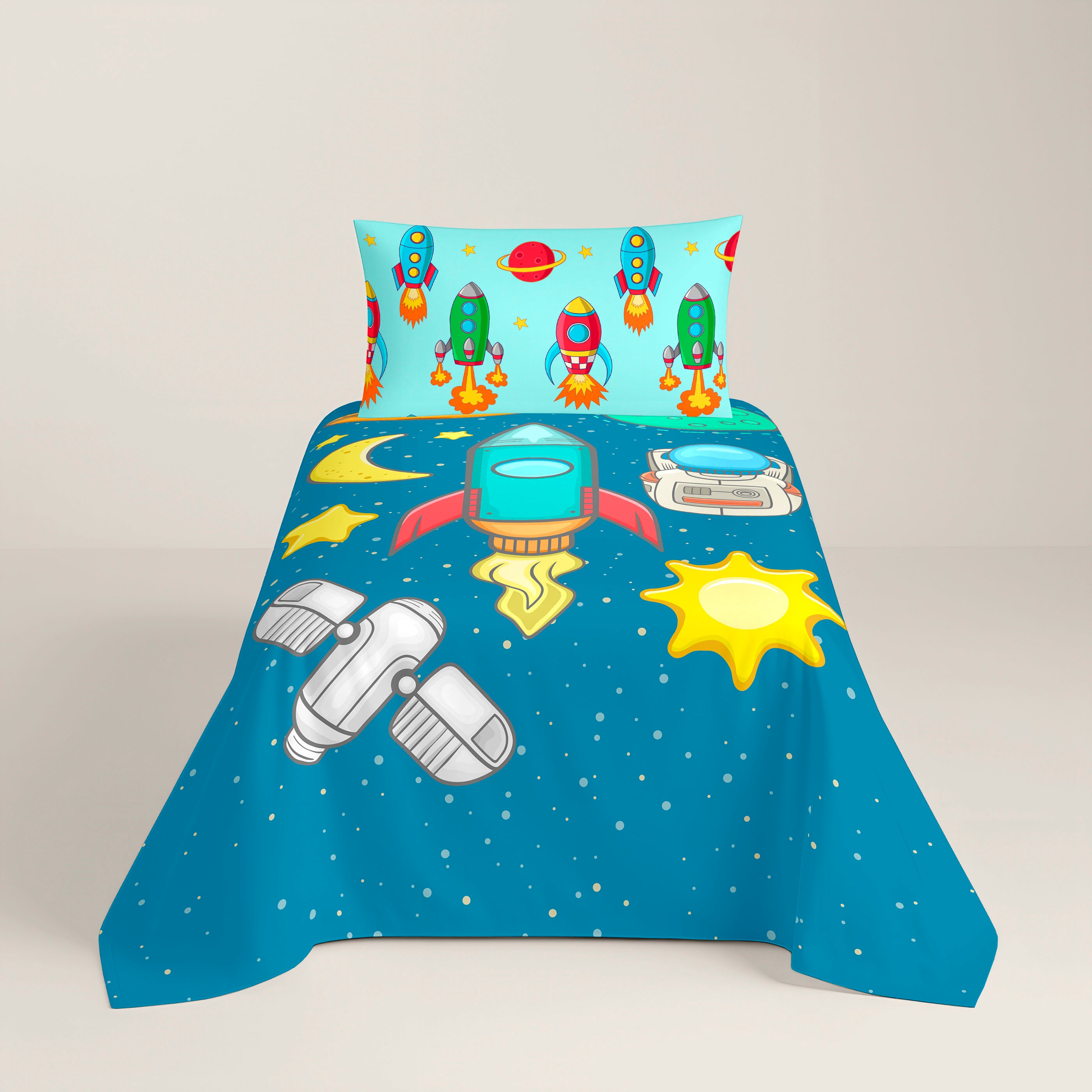 FUNDA NÓRDICA REVERSIBLE ESTAMPADA INFANTIL GALA 100% ALGODÓN