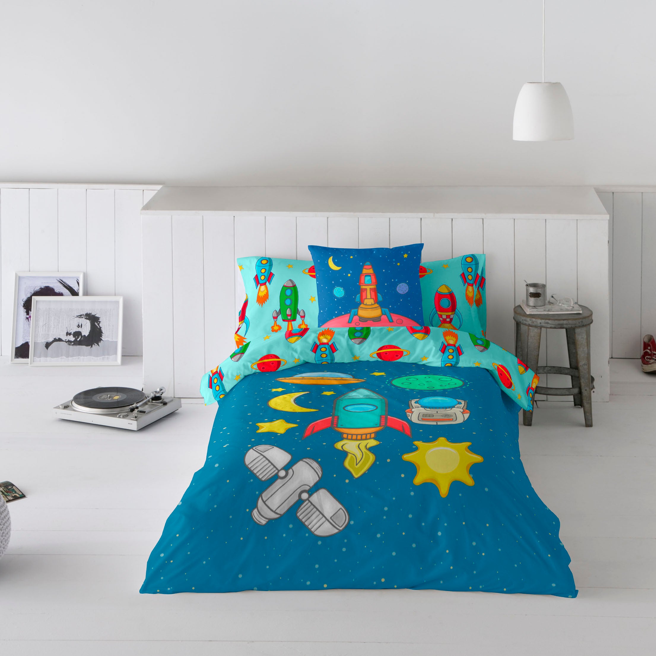 FUNDA NÓRDICA REVERSIBLE ESTAMPADA INFANTIL GALA 100% ALGODÓN