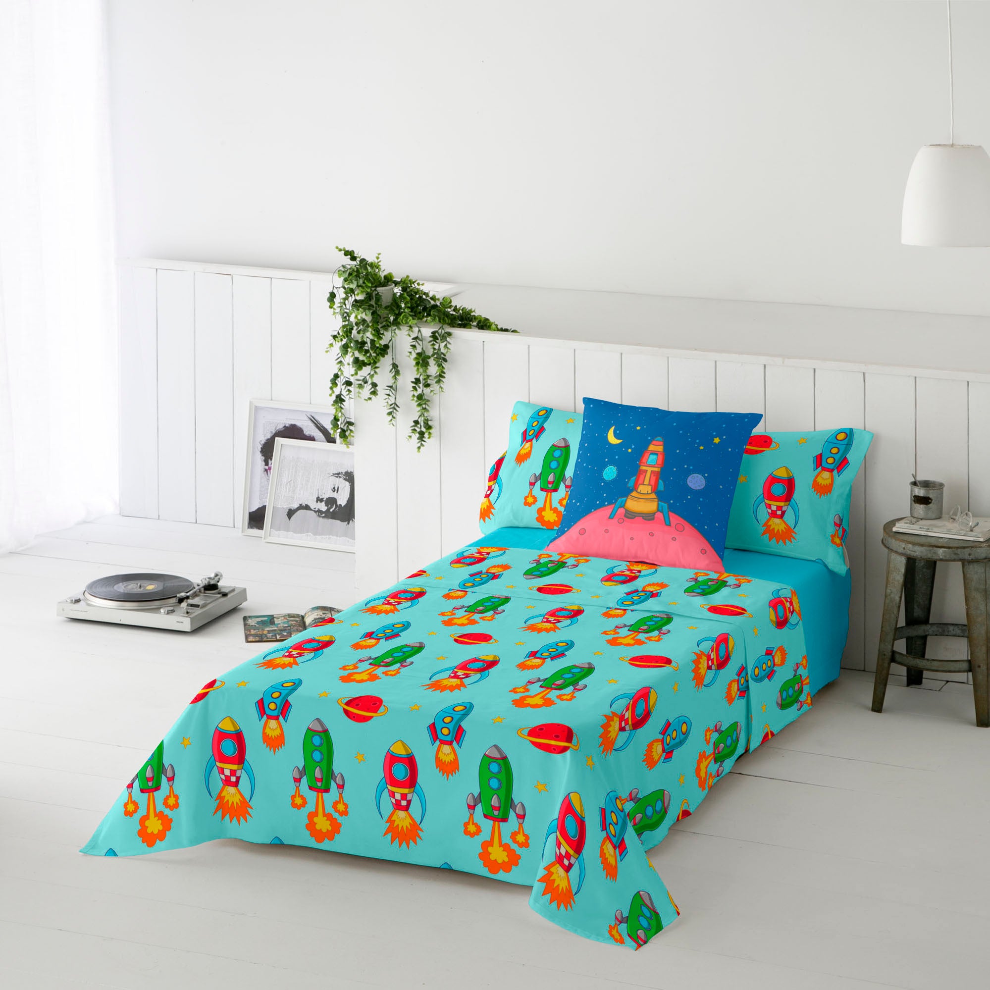 JUEGO SÁBANAS ESTAMPADAS INFANTIL GALA B 100% ALGODÓN