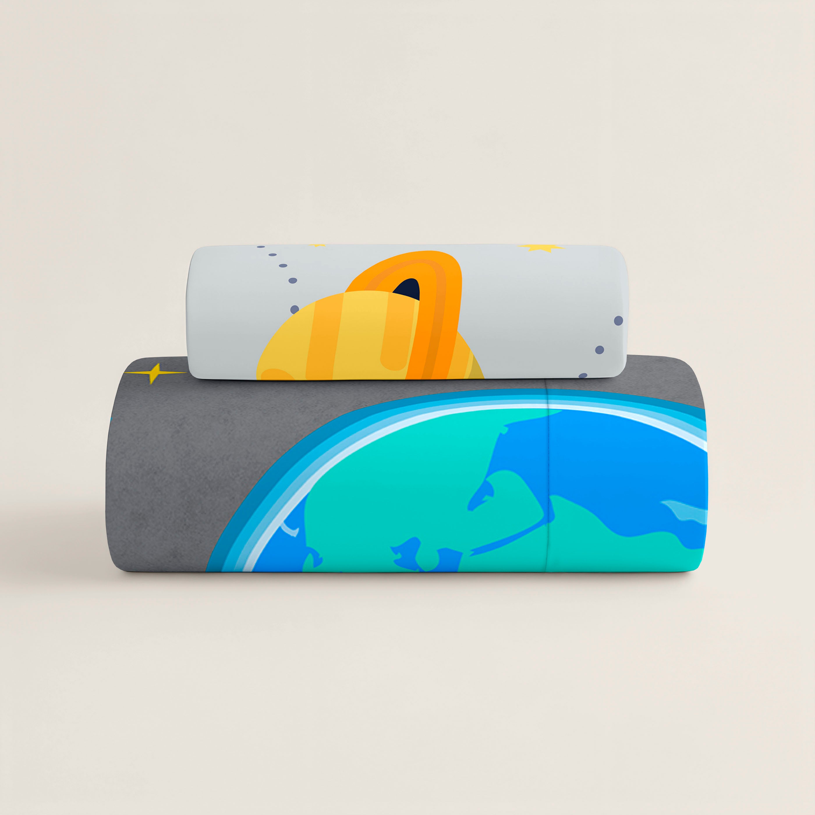FUNDA NÓRDICA REVERSIBLE ESTAMPADA INFANTIL BERTO 100% ALGODÓN
