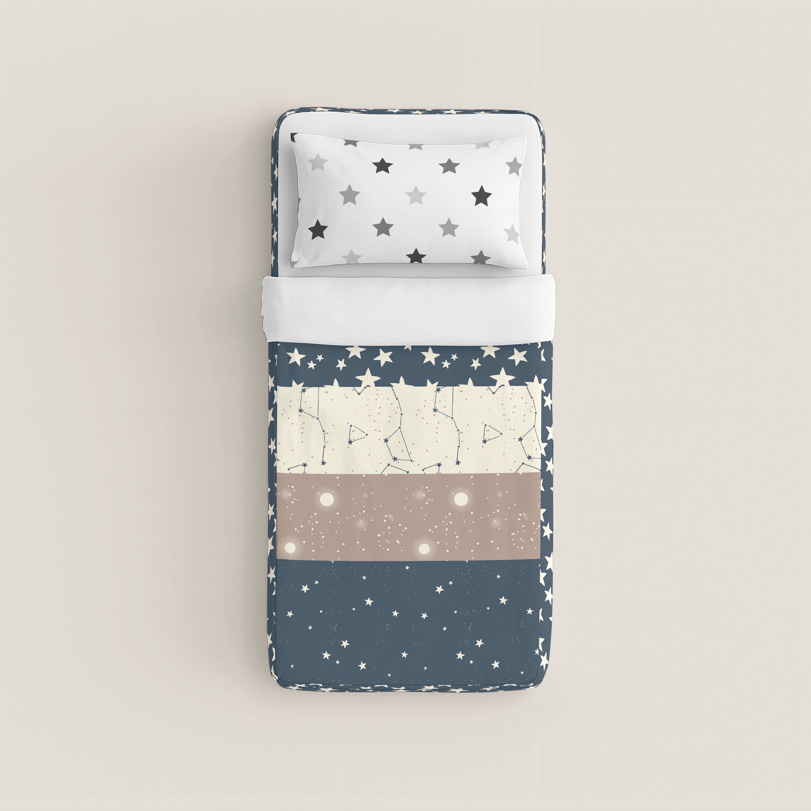 SACO NÓRDICO INFANTIL INDIGO A 100% ALGODÓN