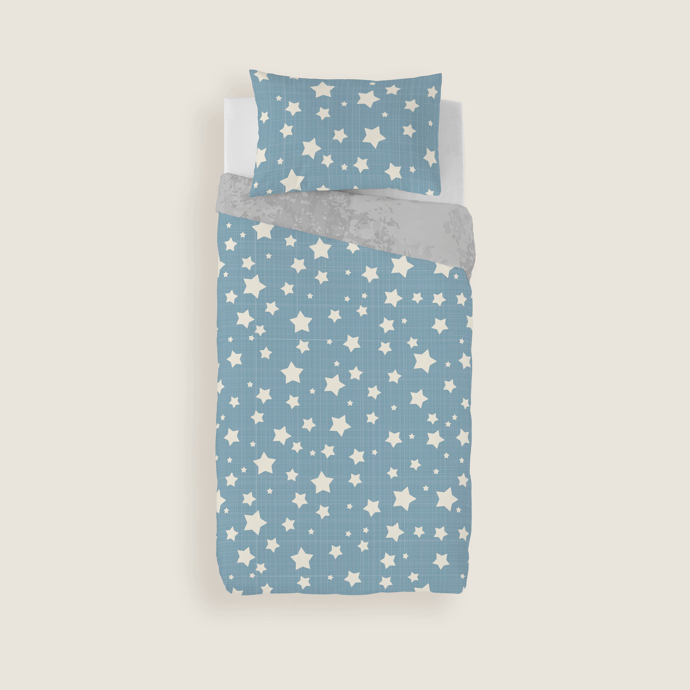 FUNDA NÓRDICA REVERSIBLE ESTAMPADA INFANTIL IVETT 100% ALGODÓN