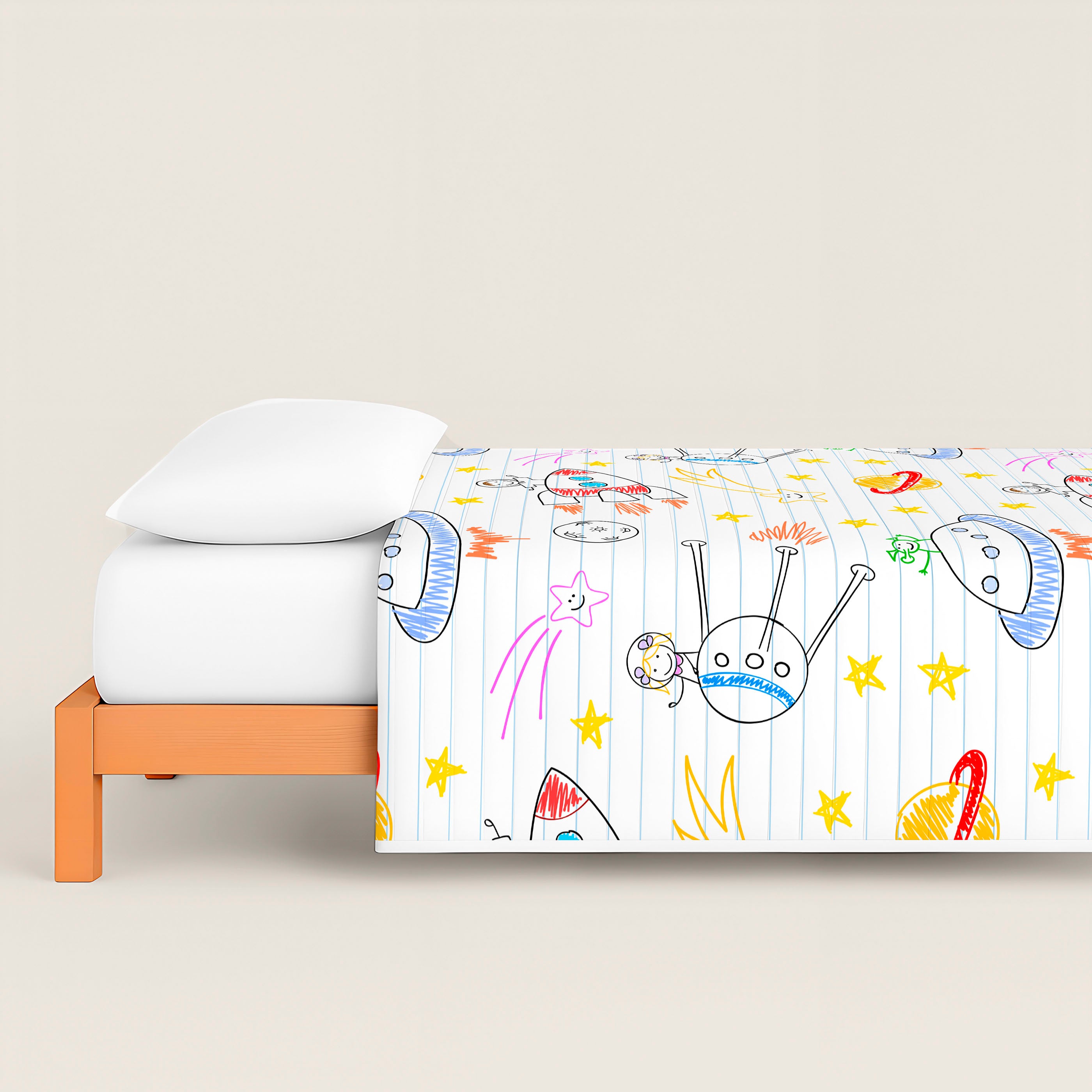 COLCHA BOUTI REVERSIBLE ESTAMPADA INFANTIL LLUC 100% ALGODÓN