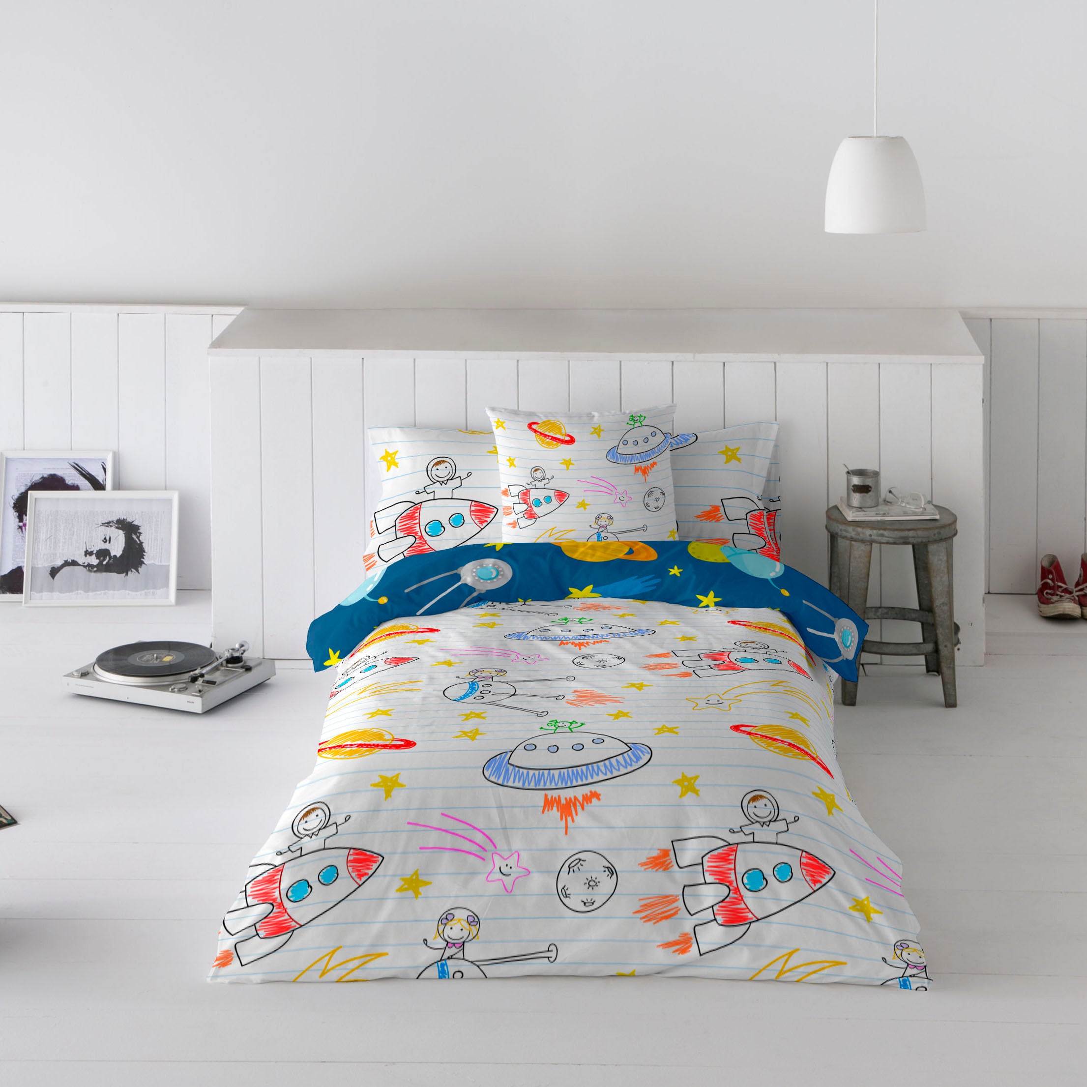 FUNDA NÓRDICA REVERSIBLE ESTAMPADA INFANTIL LLUC 100% ALGODÓN