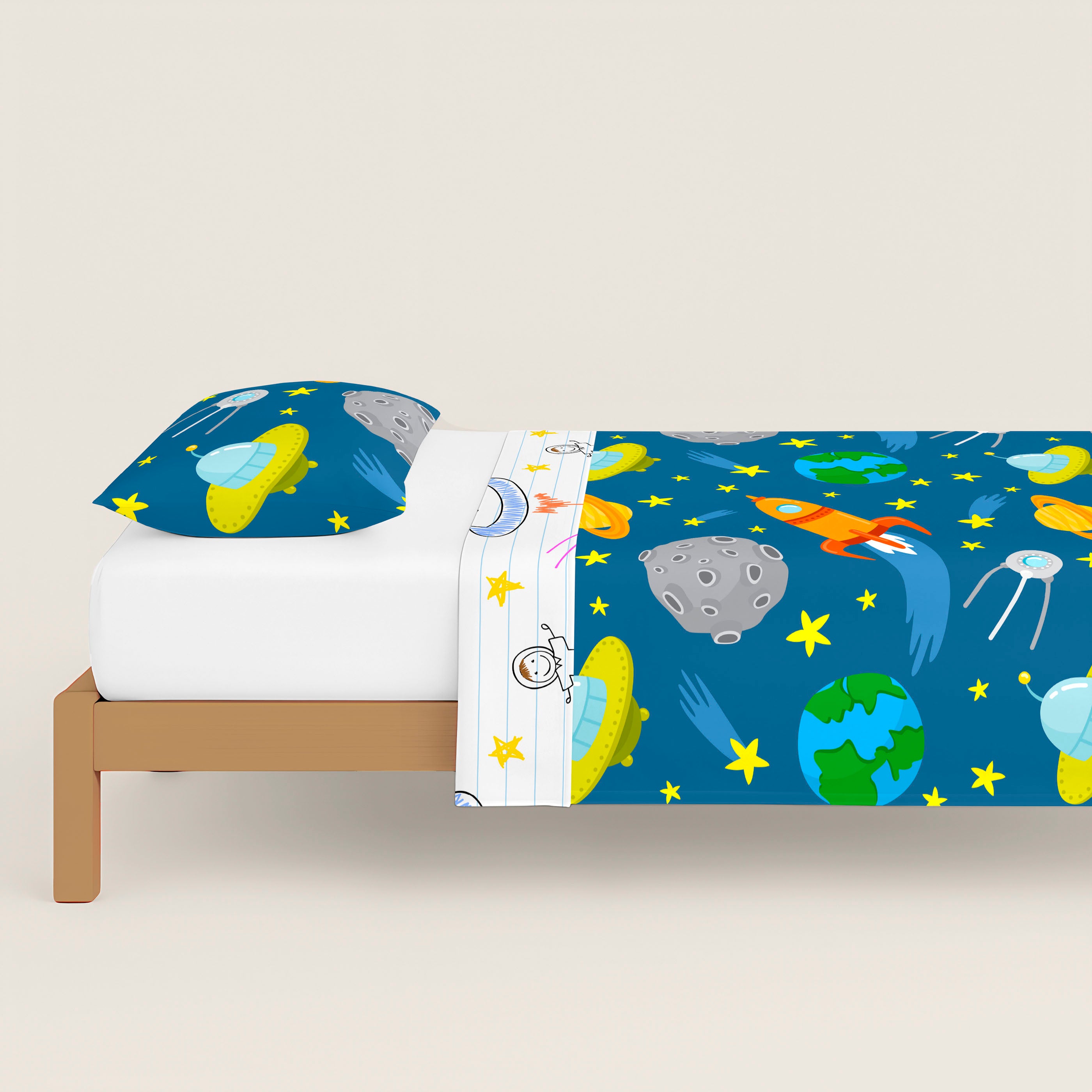 FUNDA NÓRDICA REVERSIBLE ESTAMPADA INFANTIL LLUC 100% ALGODÓN