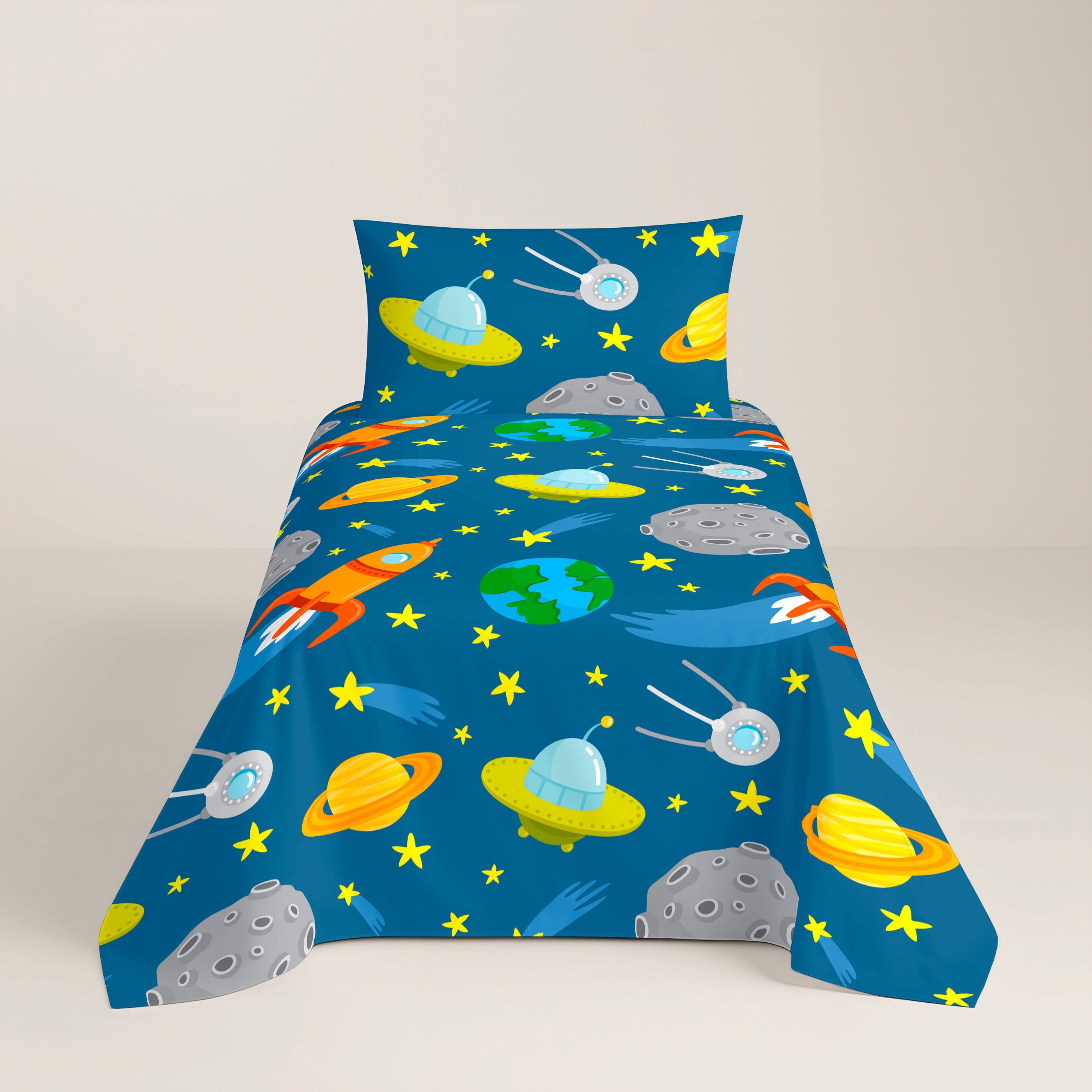 FUNDA NÓRDICA REVERSIBLE ESTAMPADA INFANTIL LLUC 100% ALGODÓN
