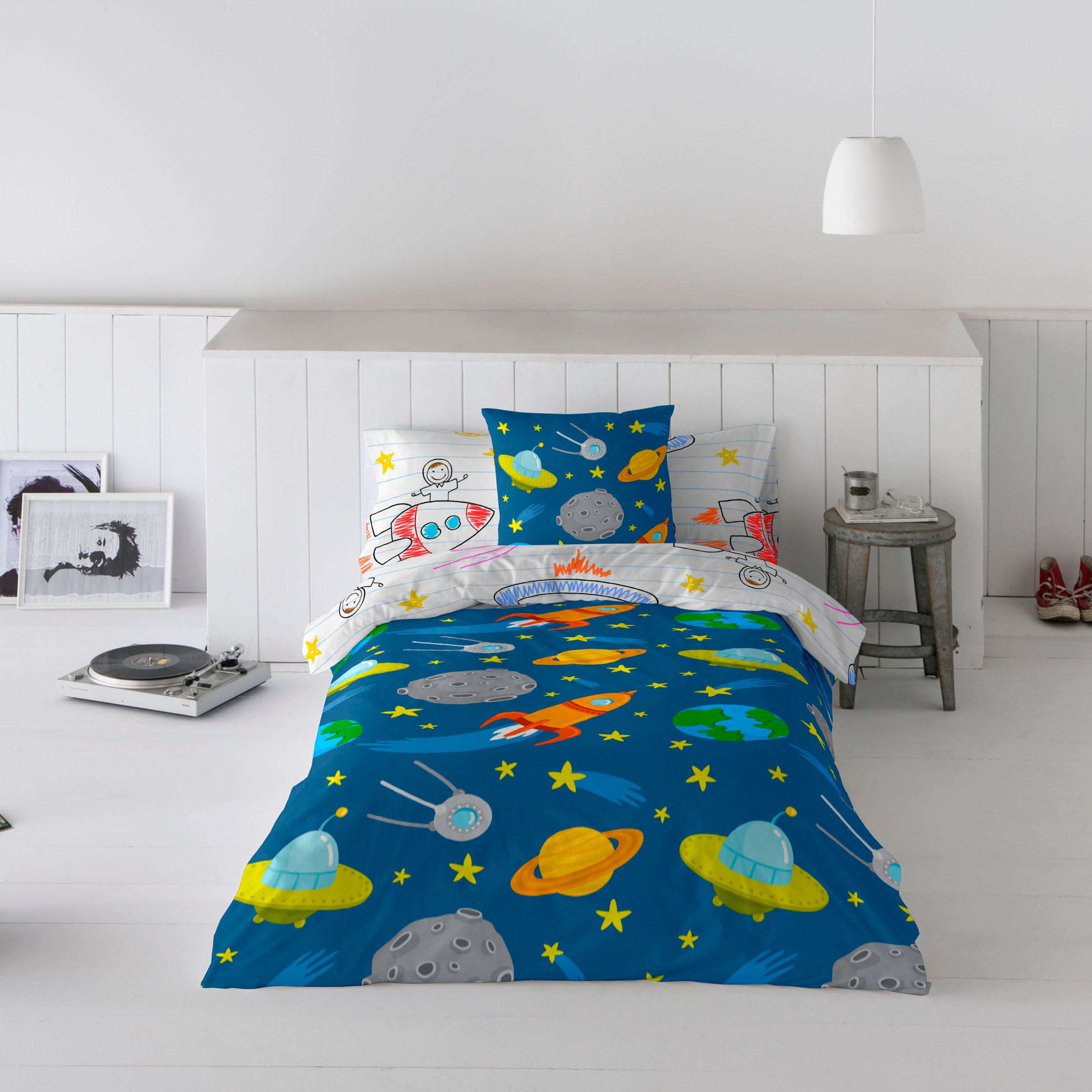 FUNDA NÓRDICA REVERSIBLE ESTAMPADA INFANTIL LLUC 100% ALGODÓN