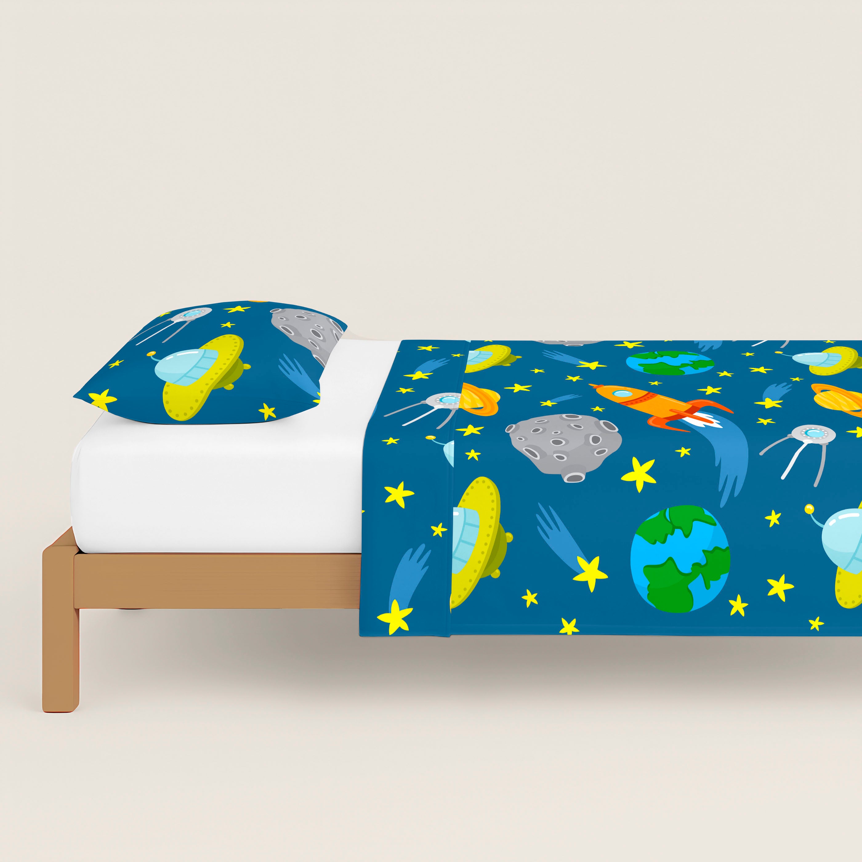 JUEGO SÁBANAS ESTAMPADAS INFANTIL LLUC A 100% ALGODÓN