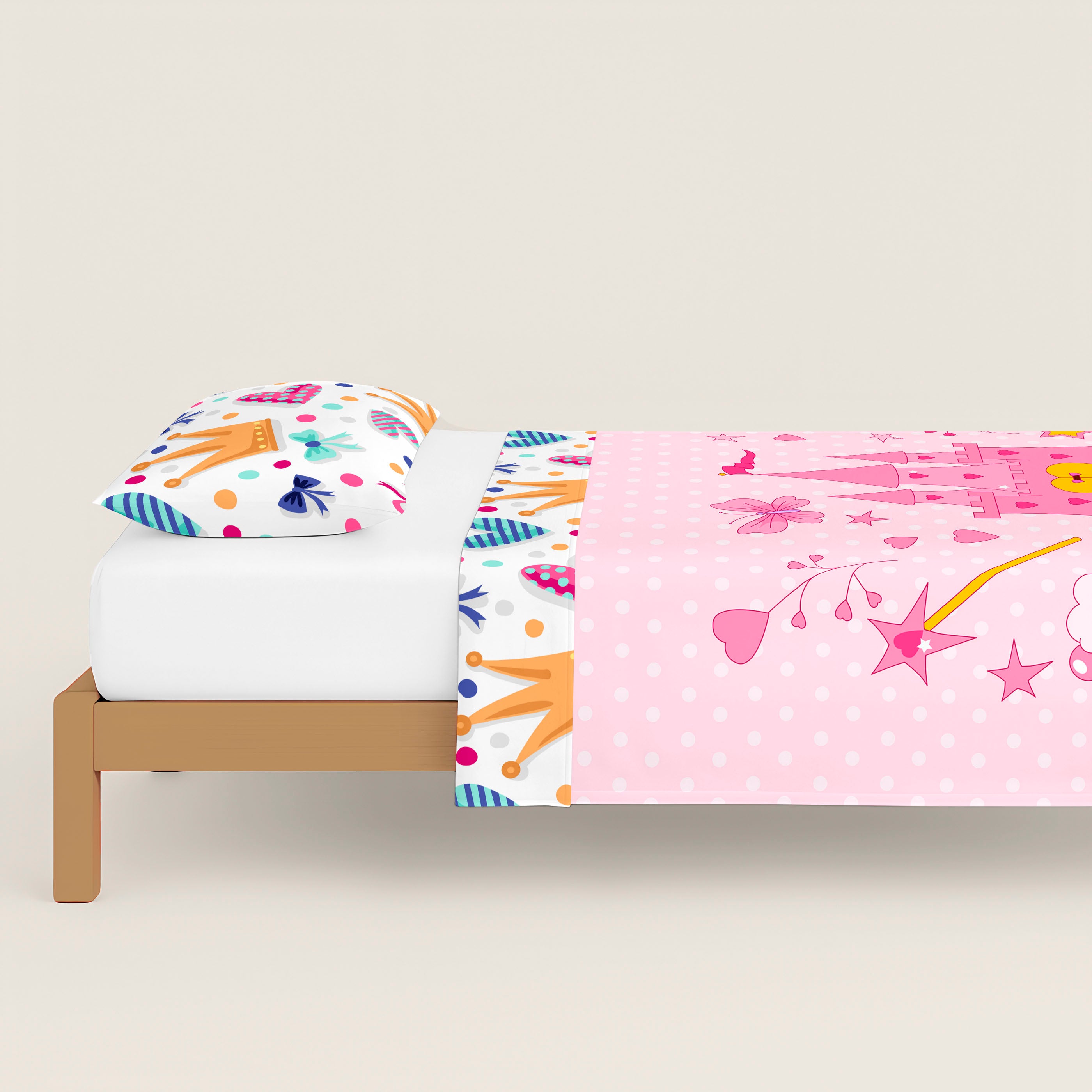 FUNDA NÓRDICA REVERSIBLE ESTAMPADA INFANTIL MARGOT 100% ALGODÓN