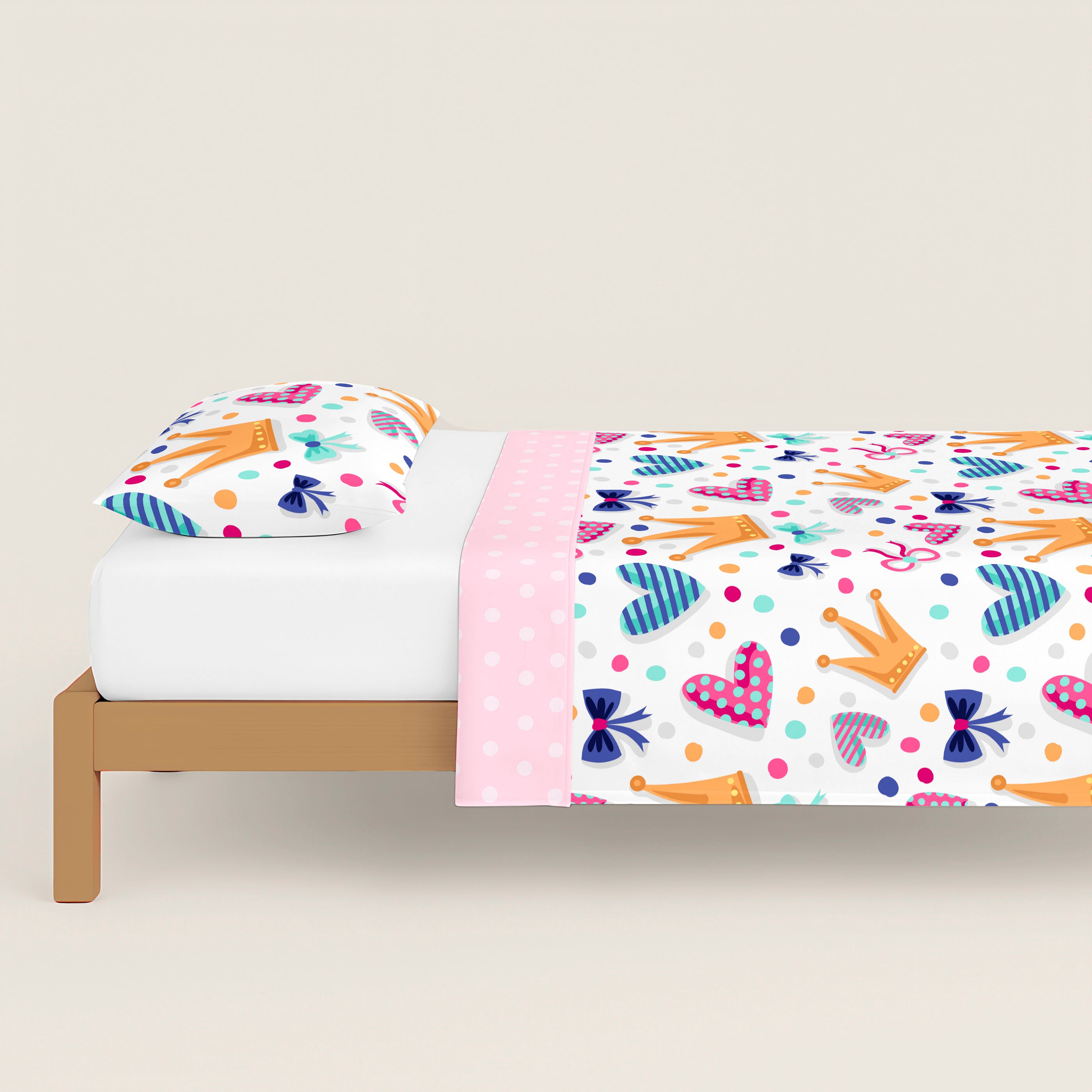 FUNDA NÓRDICA REVERSIBLE ESTAMPADA INFANTIL MARGOT 100% ALGODÓN