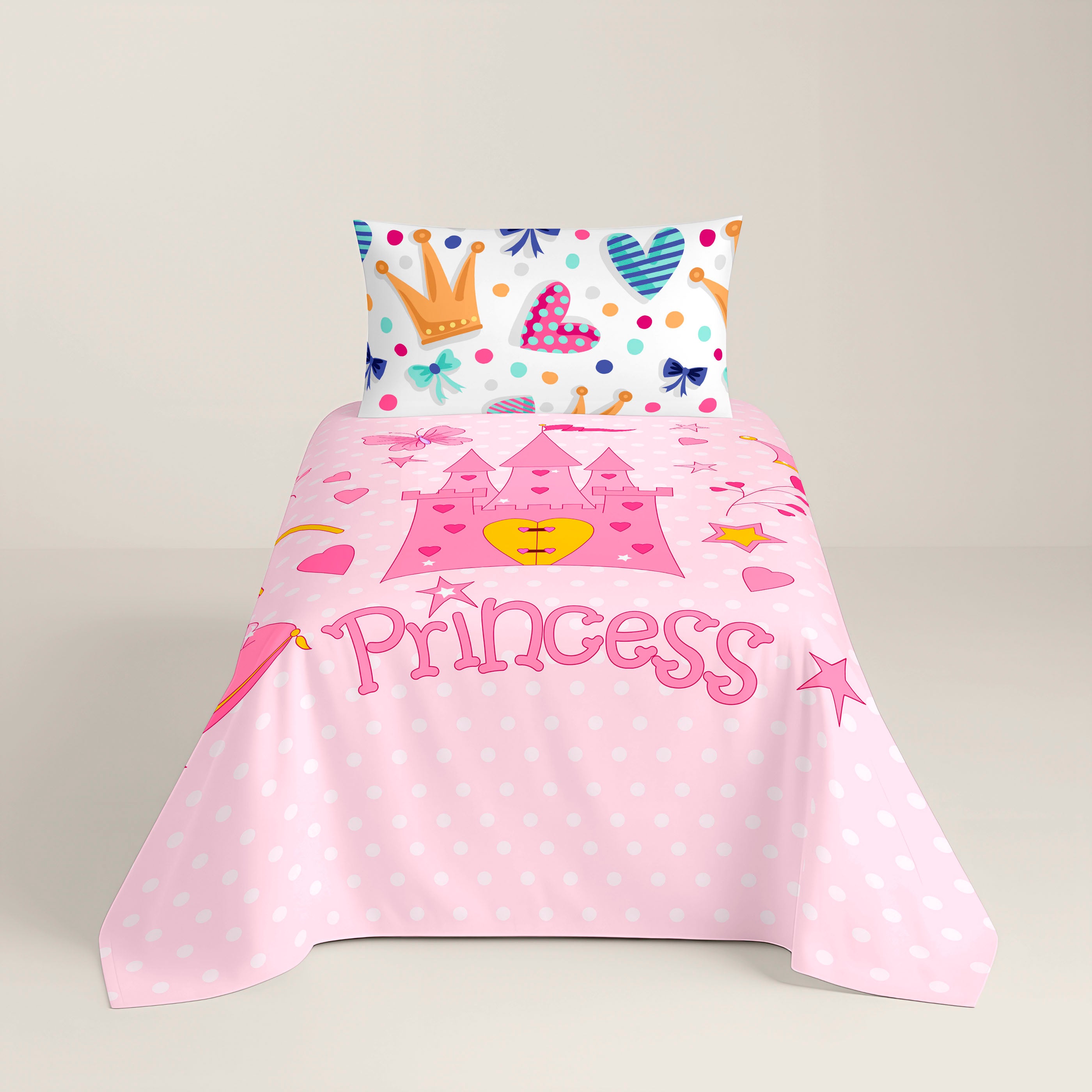FUNDA NÓRDICA REVERSIBLE ESTAMPADA INFANTIL MARGOT 100% ALGODÓN