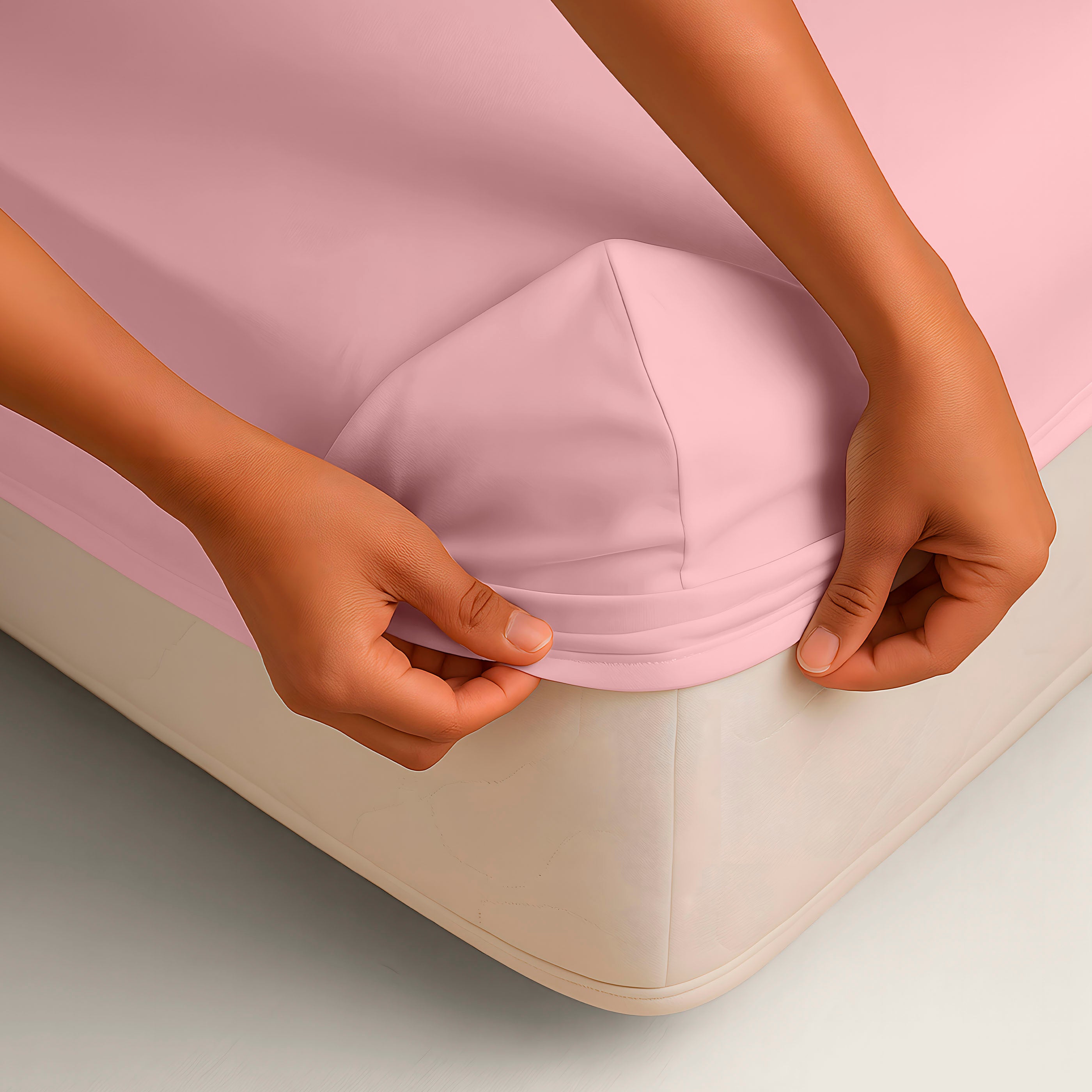 SÁBANA BAJERA AJUSTABLE 100% ALGODÓN ROSA FTR8
