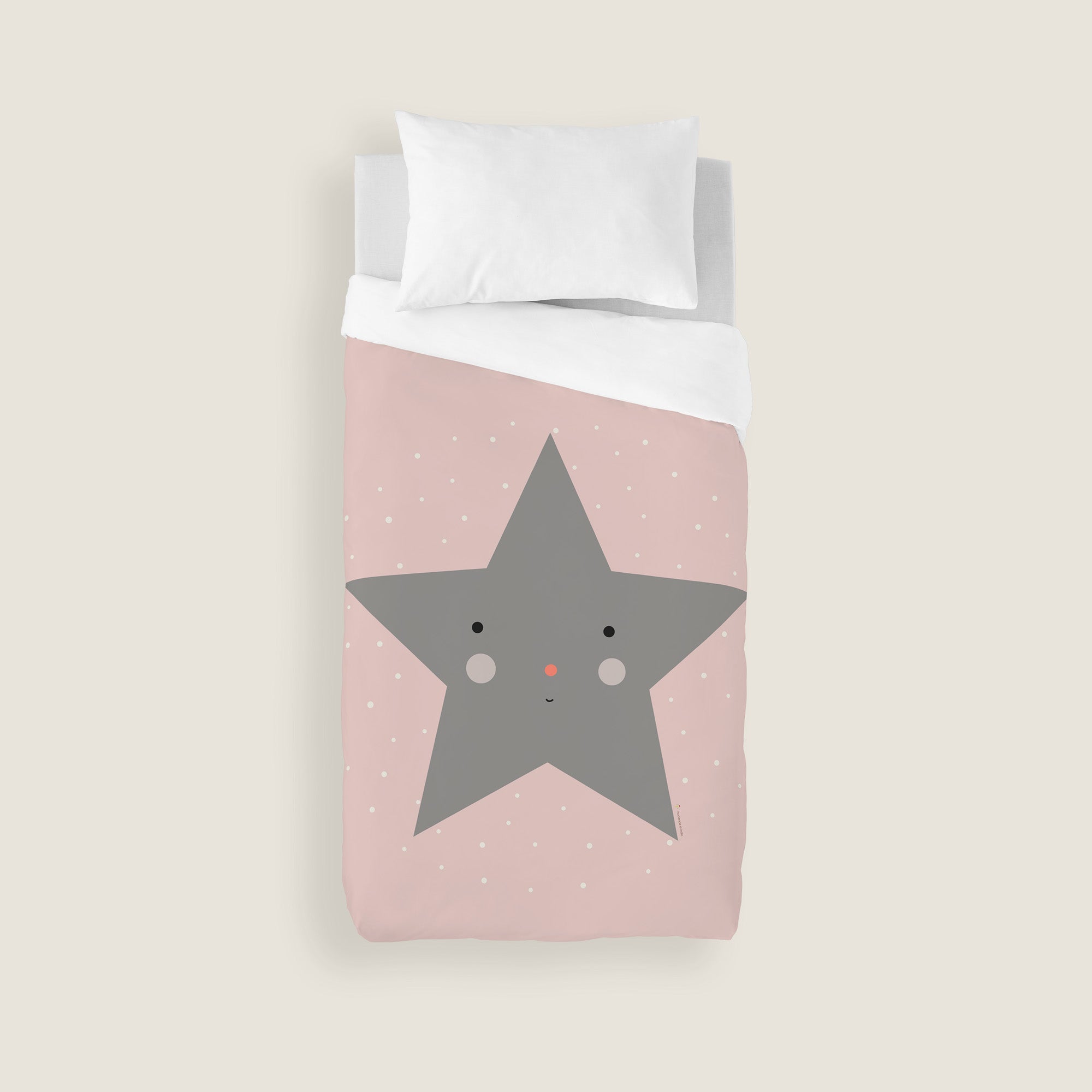 COPRIPIUMINO STAMPATO PER BAMBINI HAPPY STAR 100% COTONE
