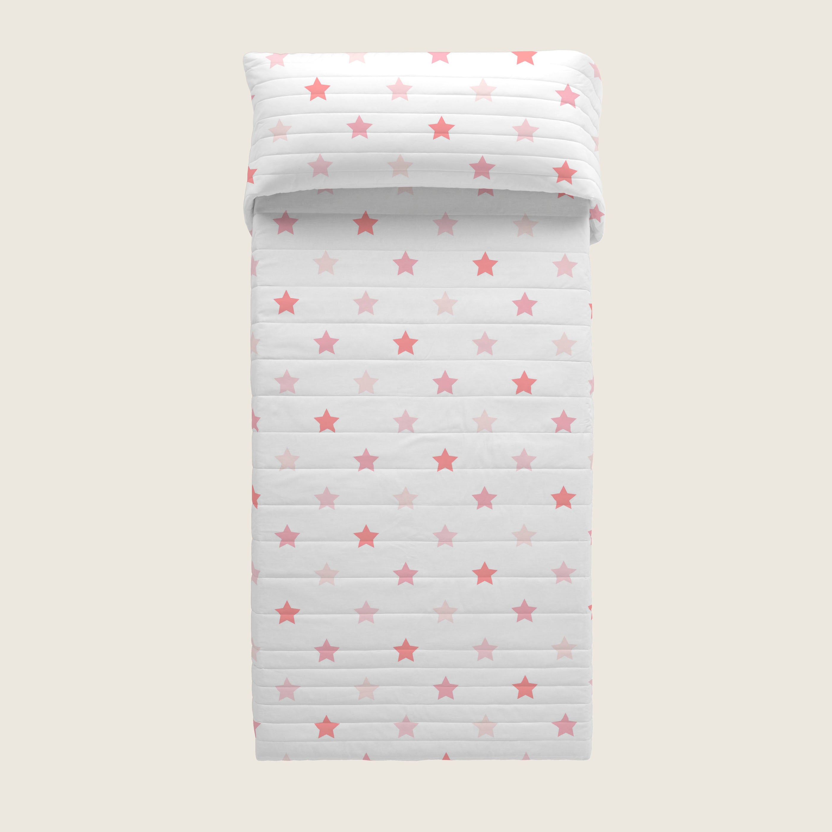 COLCHA BOUTI REVERSIBLE ESTAMPADA INFANTIL INDIGO ROSA 100% ALGODÓN