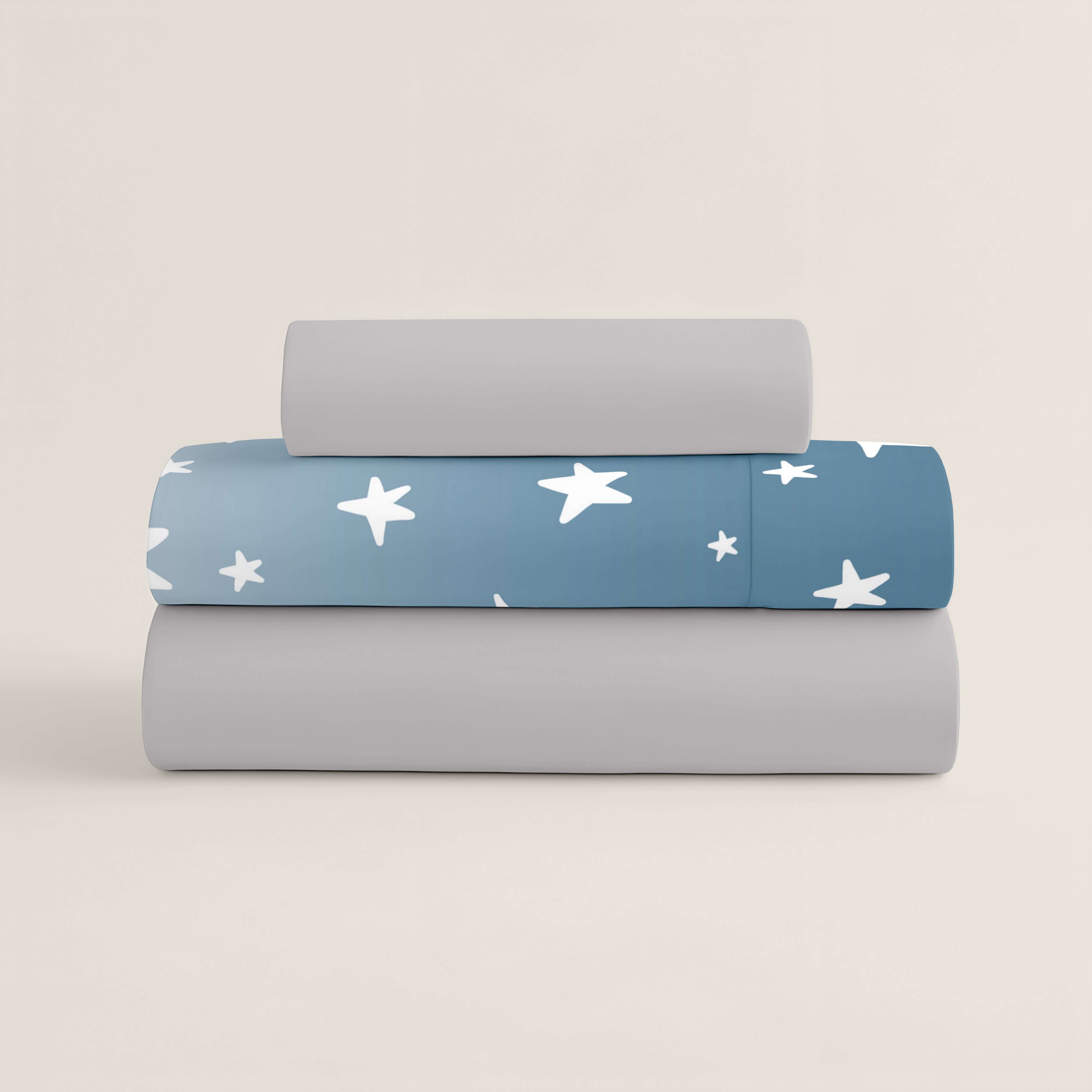 JUEGO SÁBANAS ESTAMPADAS WILLIAM 100% ALGODÓN