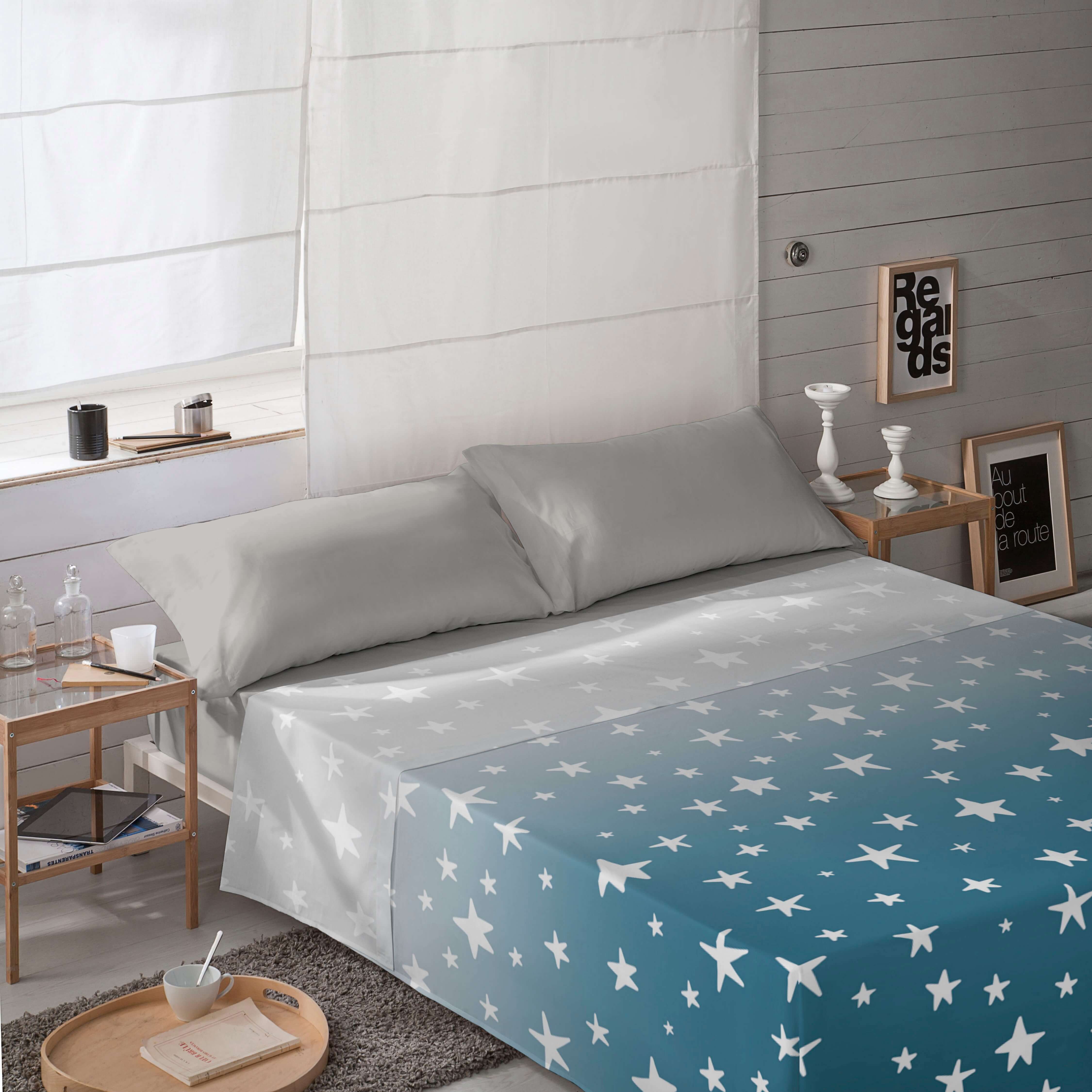 JUEGO SÁBANAS ESTAMPADAS WILLIAM 100% ALGODÓN