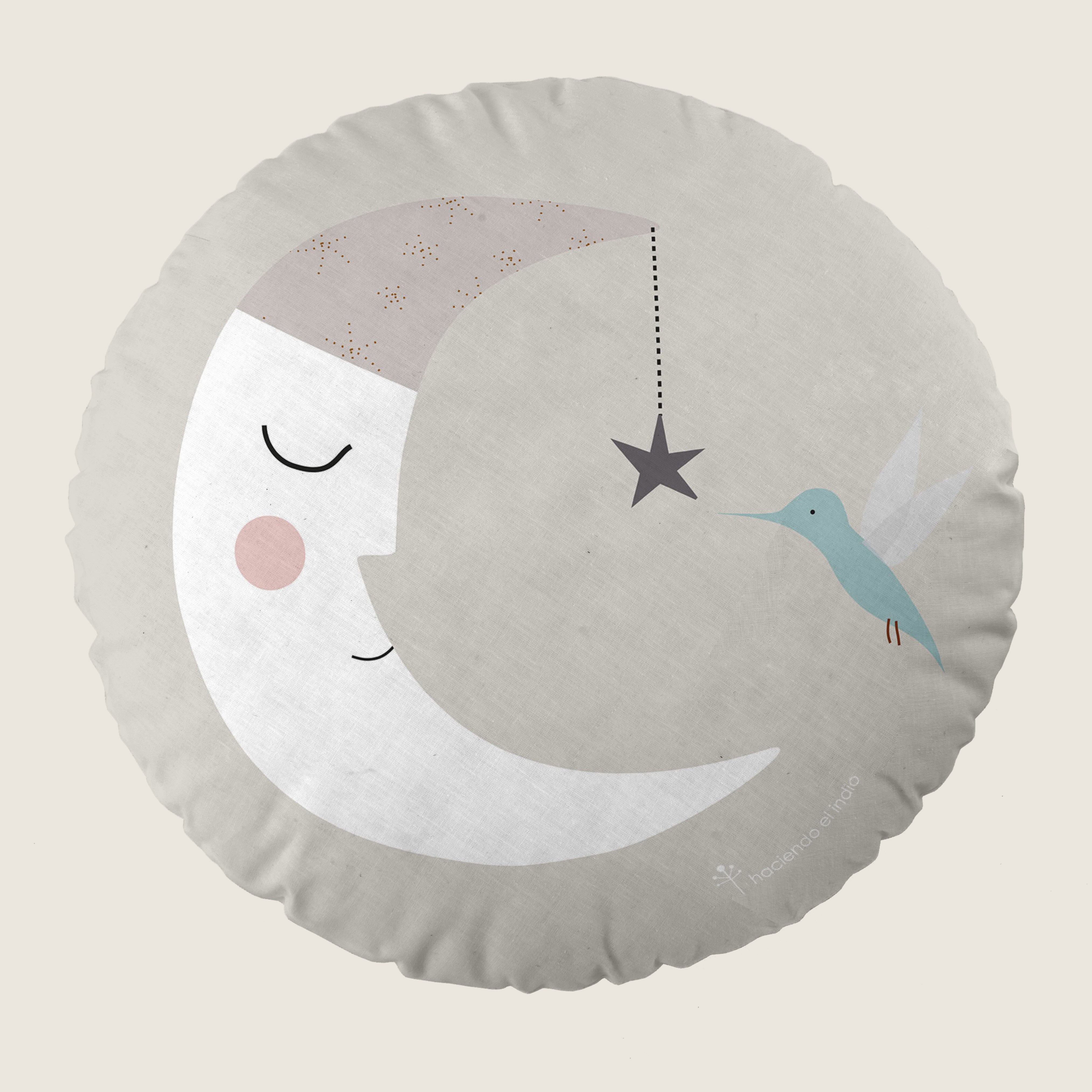 COJÍN REDONDO INFANTIL ESTAMPADO CIRCLE 4