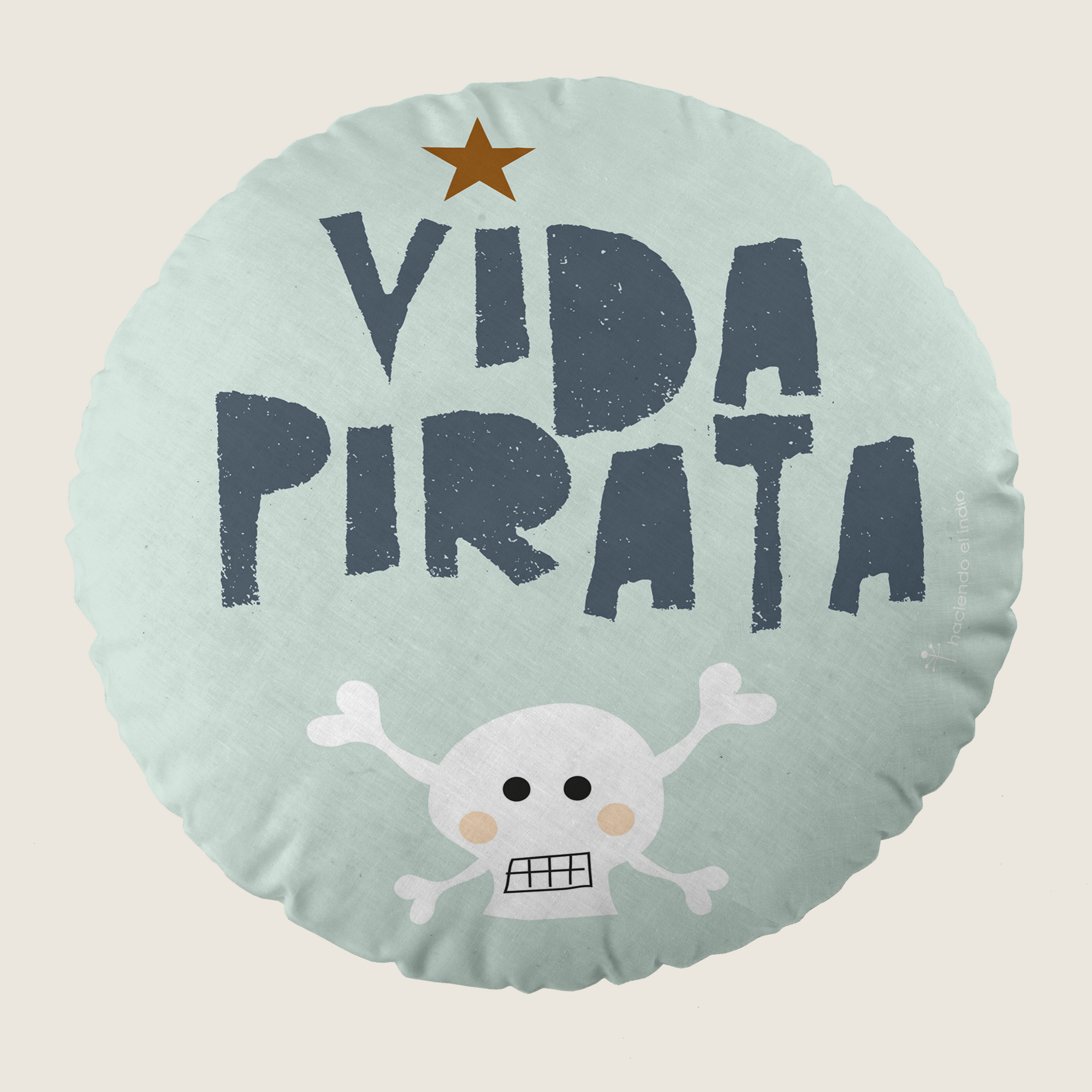 COJÍN REDONDO INFANTIL ESTAMPADO CIRCLE 6