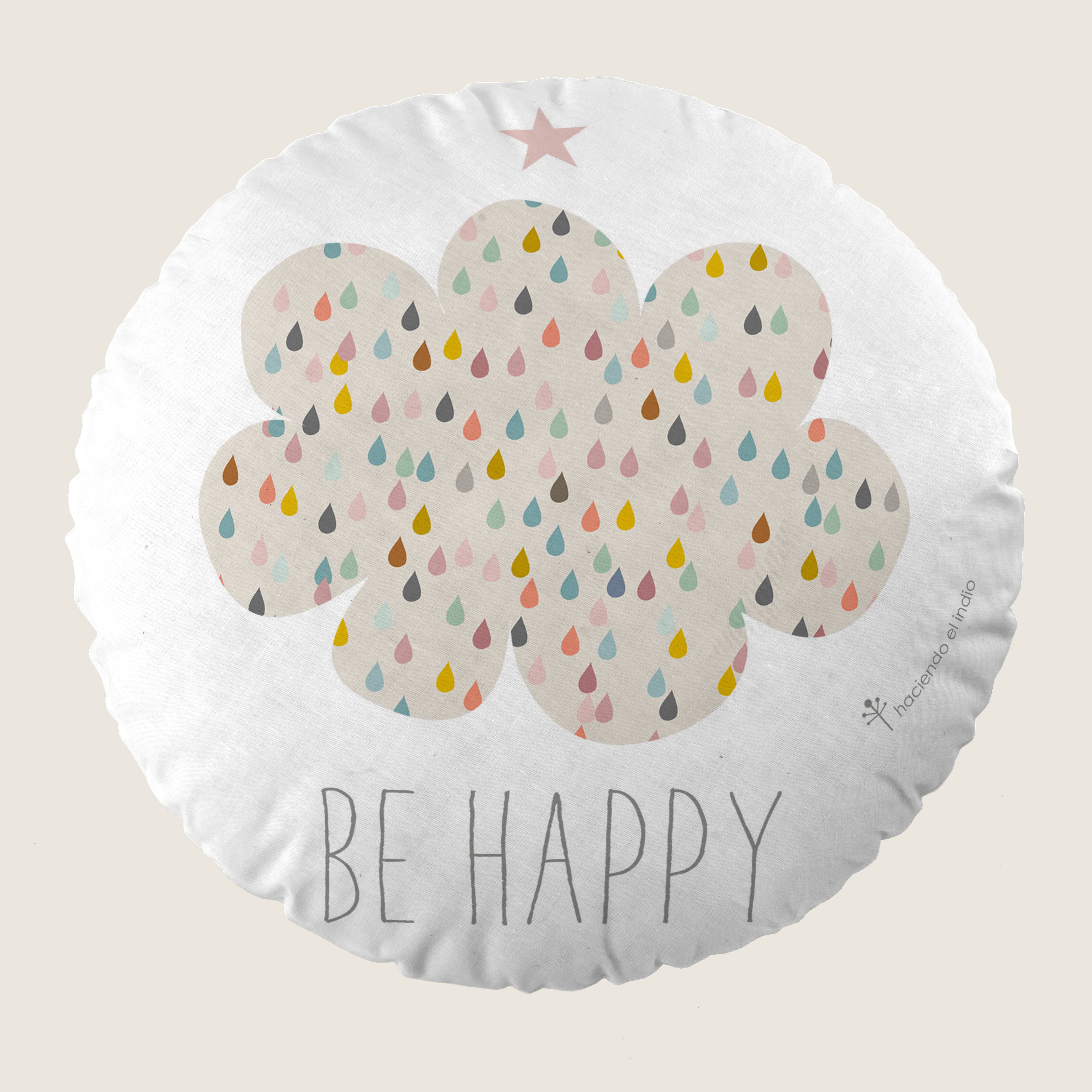 COJÍN REDONDO INFANTIL ESTAMPADO CIRCLE 7