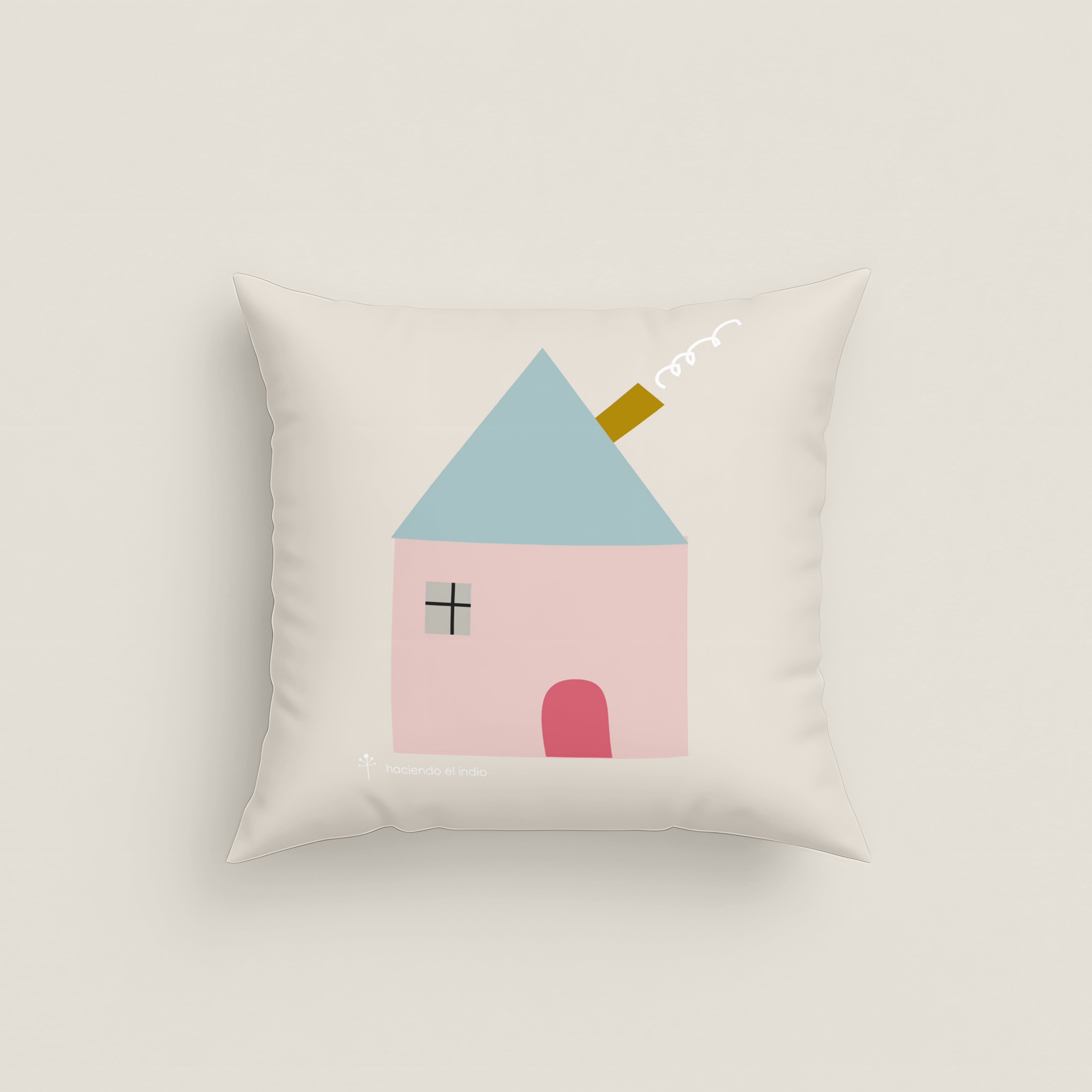 FUNDA DE COJÍN INFANTIL ESTAMPADO UNICORN WHITE 100% ALGODÓN