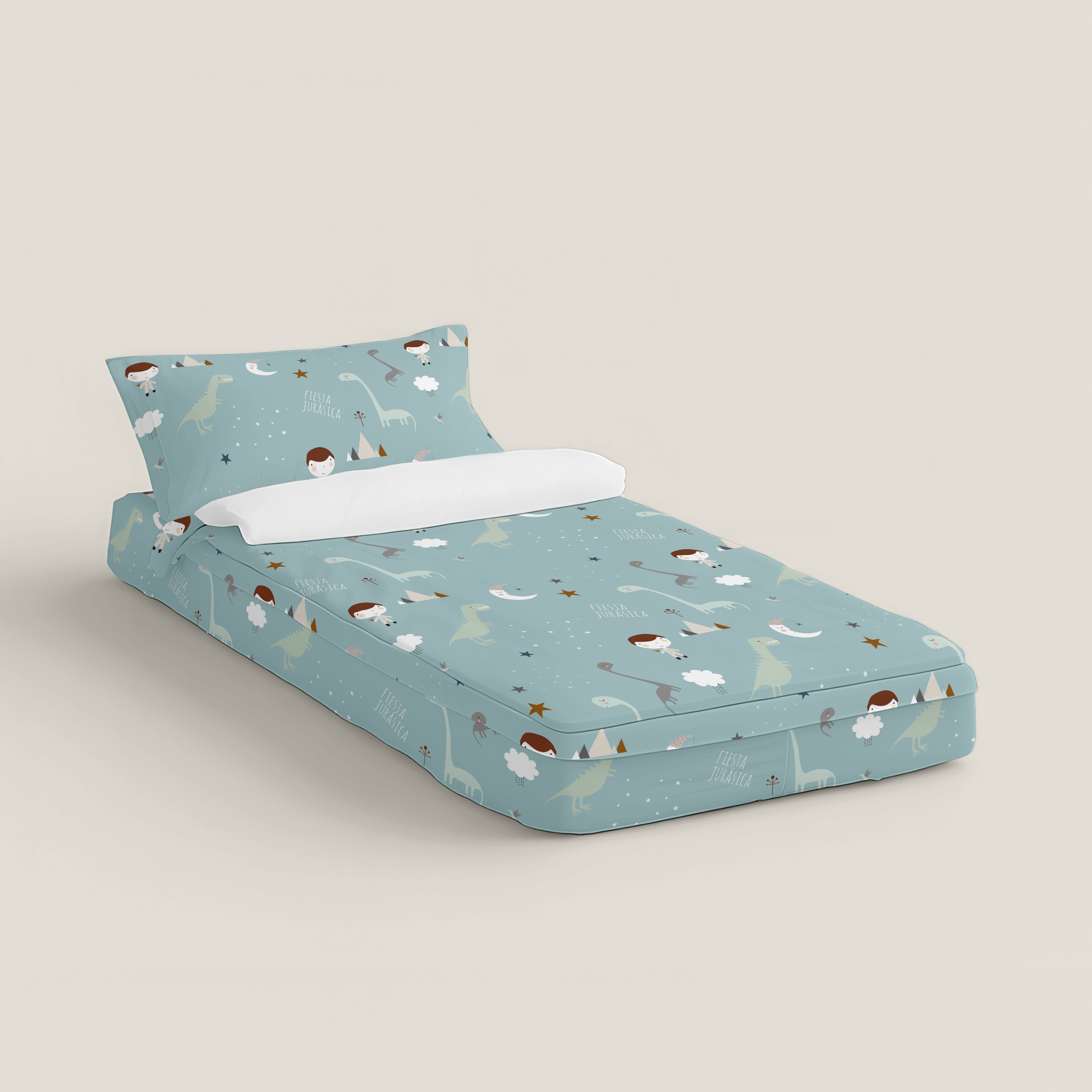 SACCO NORDICO PER BAMBINI JURASIC GREEN B 100% COTONE