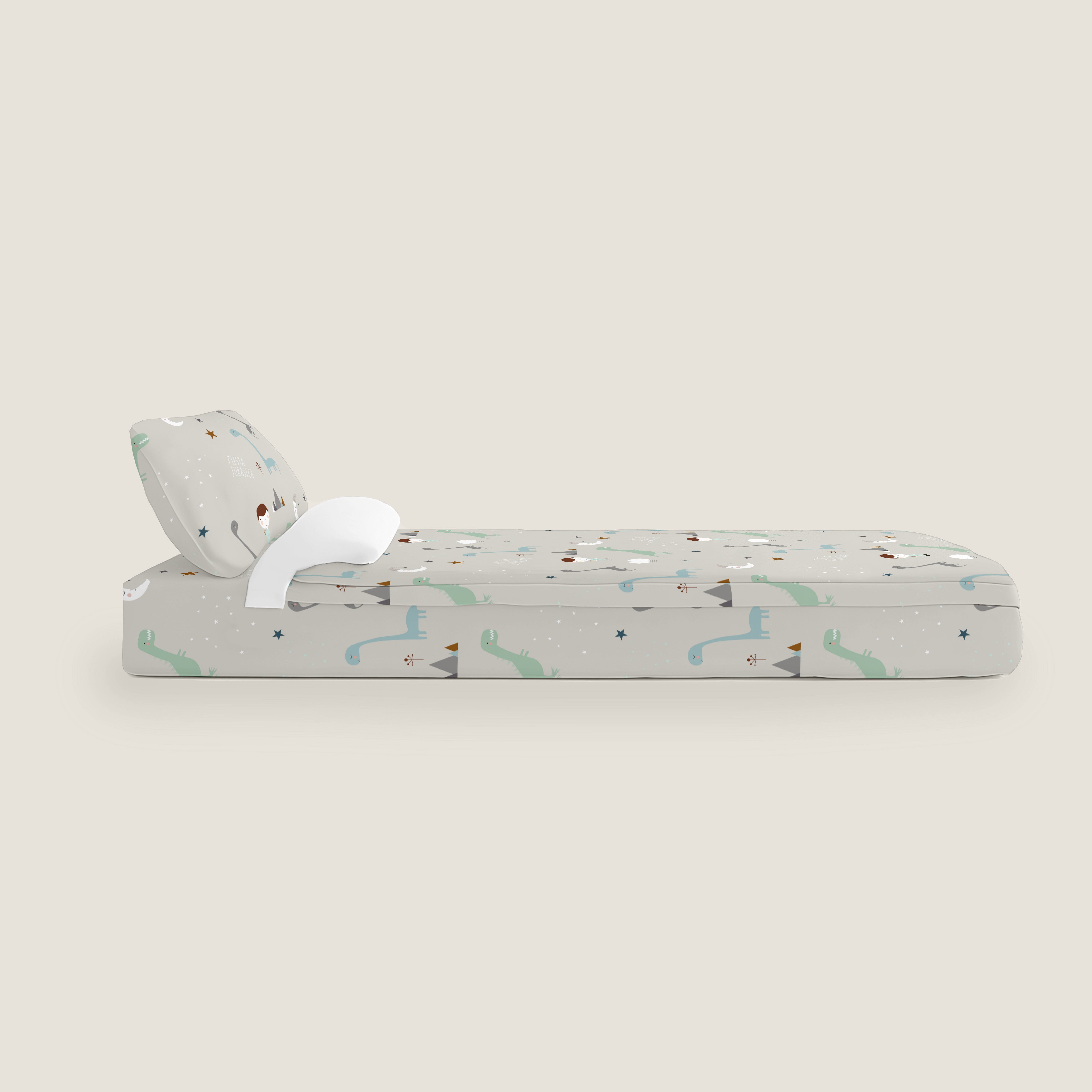 SACCO NORDICO PER BAMBINI JURASSIC WHITE B 100% COTONE