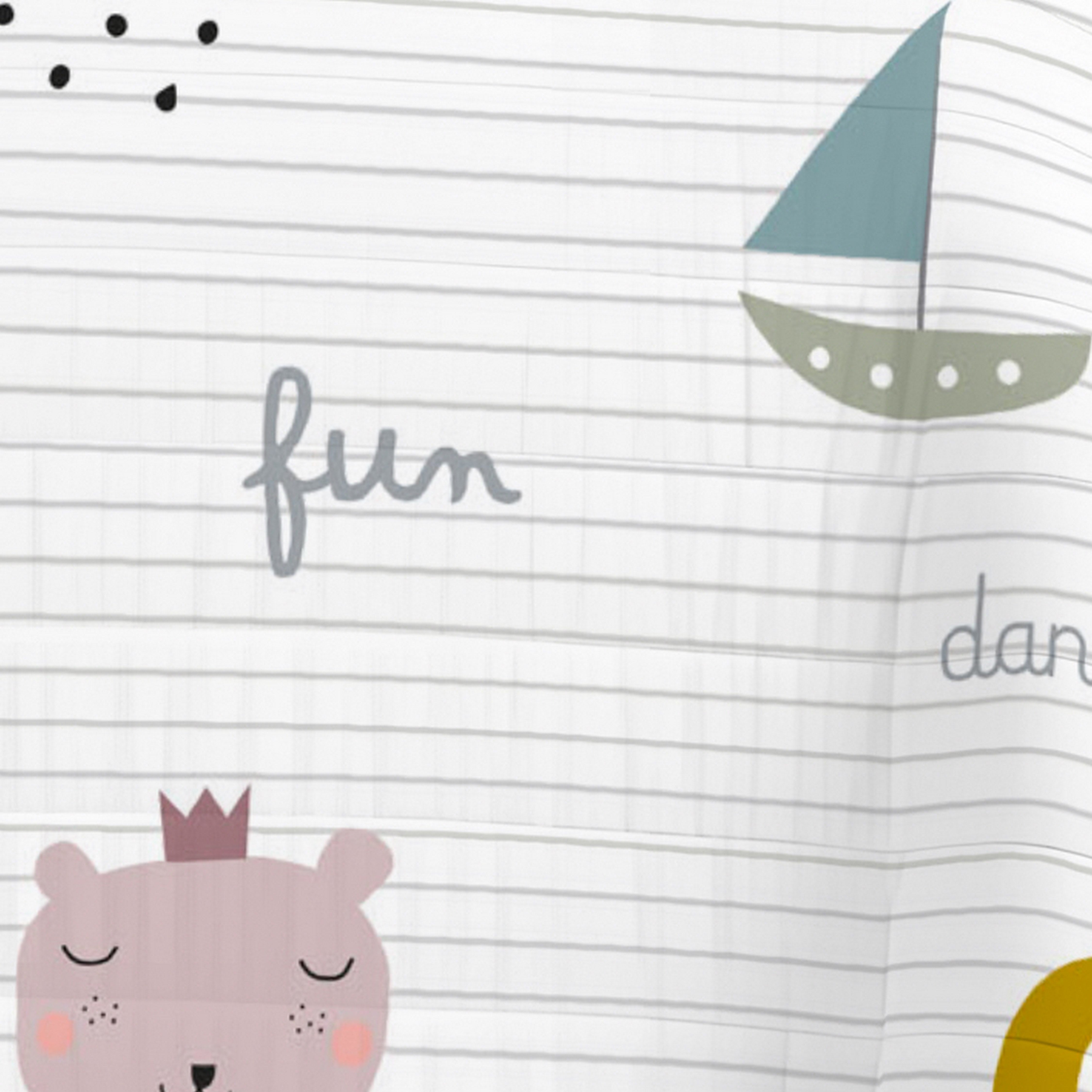 COLCHA BOUTI ESTAMPADA INFANTIL SE FELIZ 100% ALGODÓN