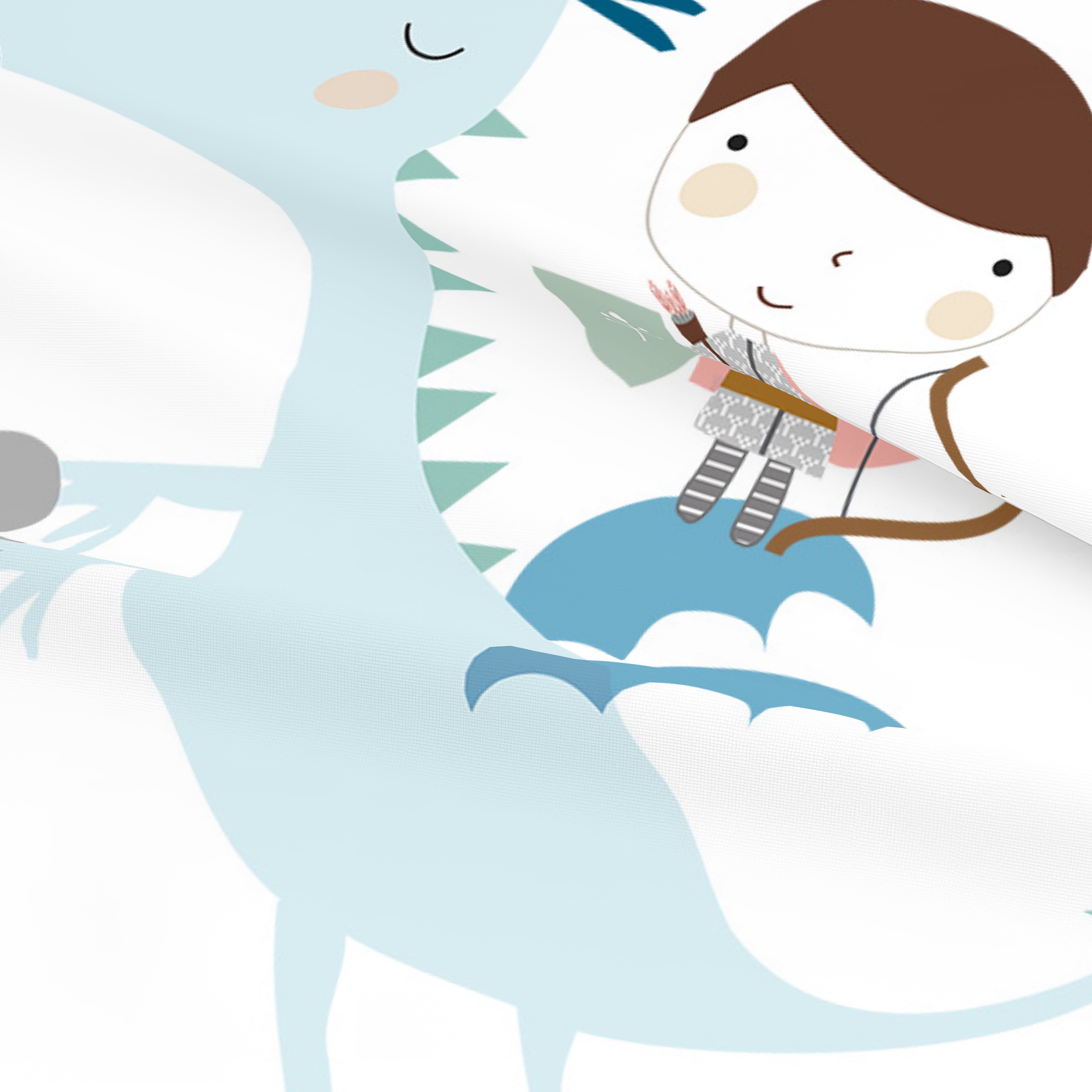 FUNDA NÓRDICA REVERSIBLE CUNA BEBÉ MAGIC DRAGON 100% ALGODÓN