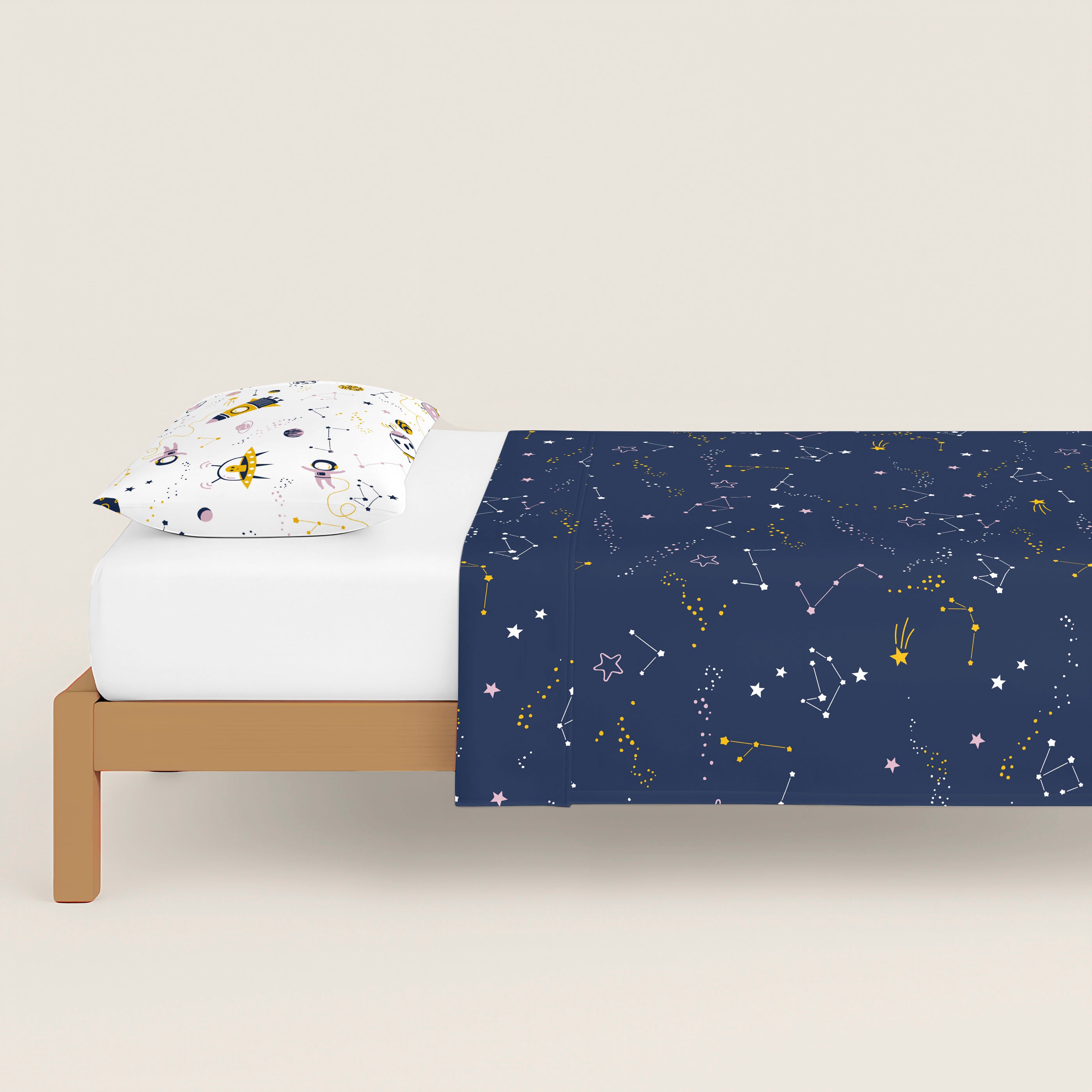 JUEGO SÁBANAS ESTAMPADAS INFANTIL SVEN A 100% ALGODÓN