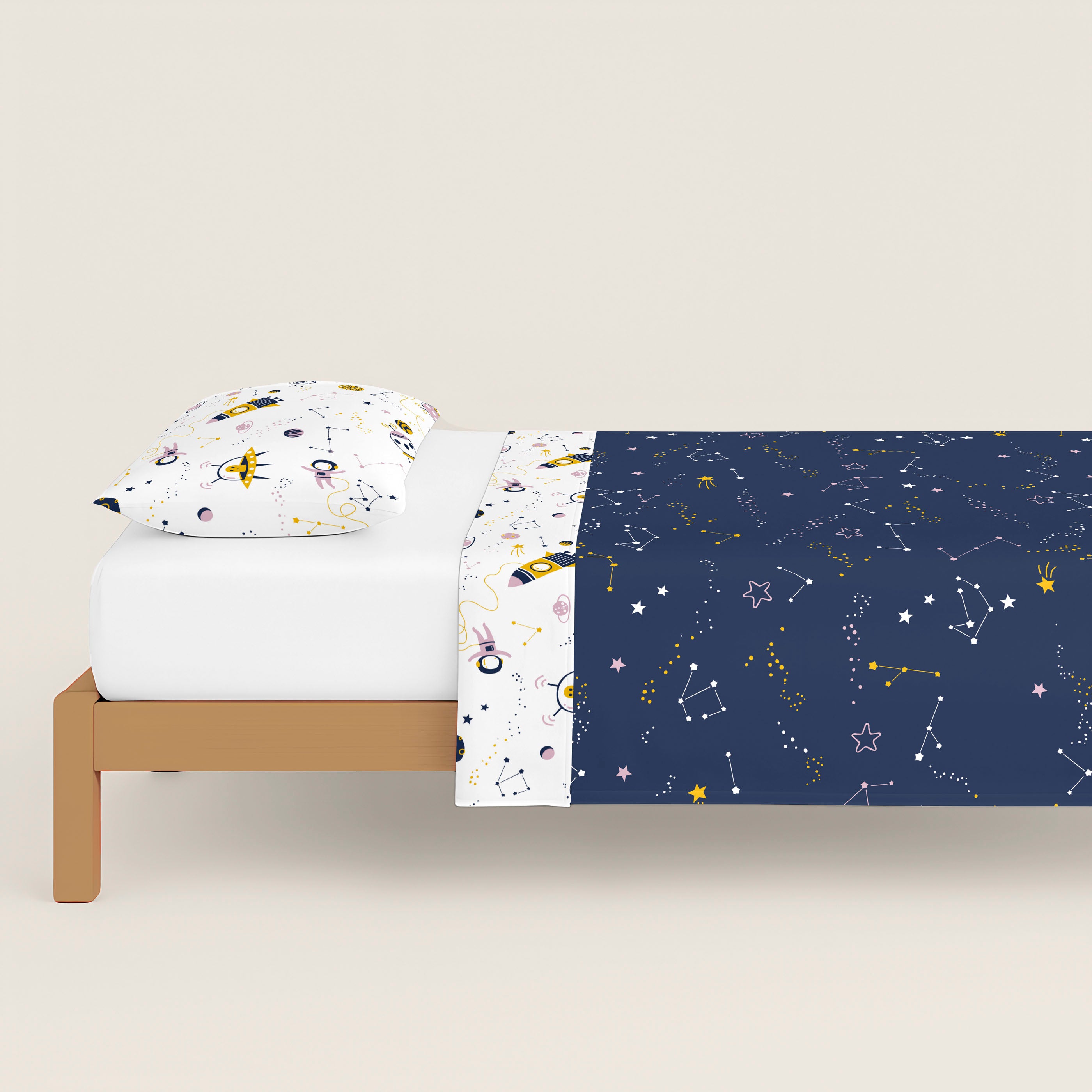 FUNDA NÓRDICA REVERSIBLE ESTAMPADA INFANTIL SVEN 100% ALGODÓN