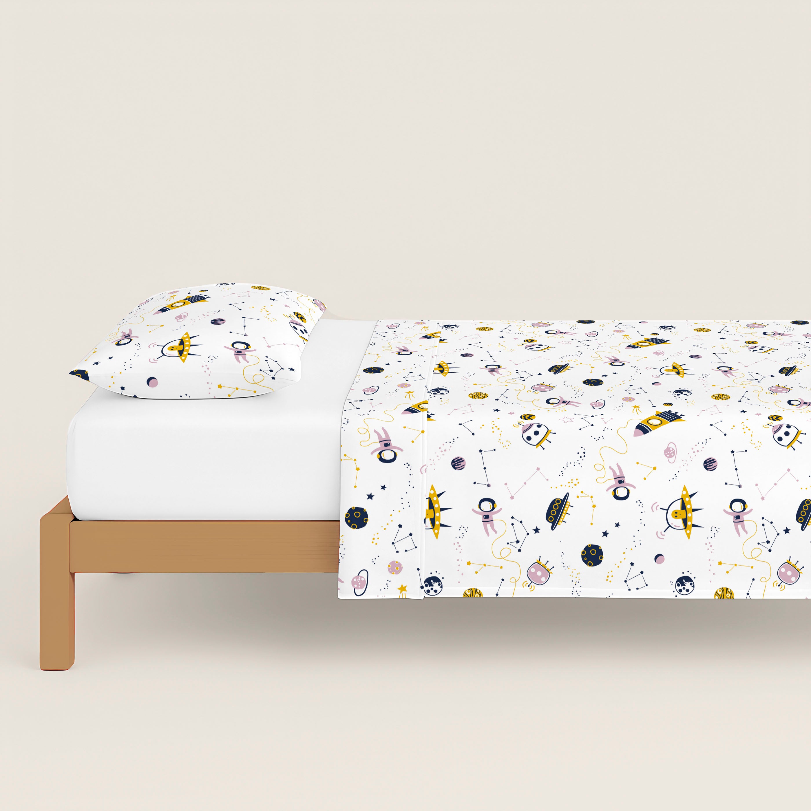 JUEGO SÁBANAS ESTAMPADAS INFANTIL SVEN B 100% ALGODÓN